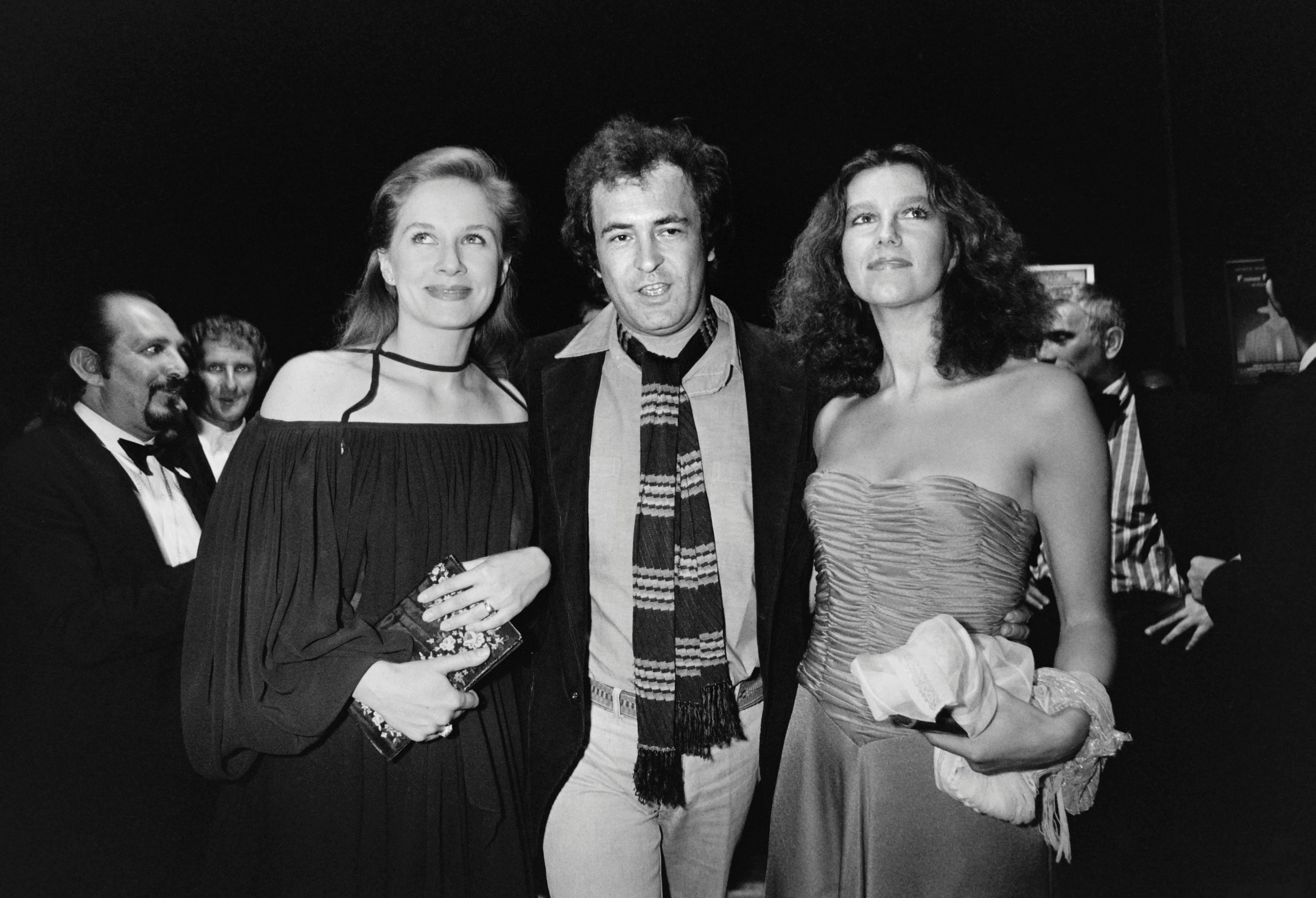 Con Stefania Sandrelli e Dominique Sanda attrici in Novecento 1976