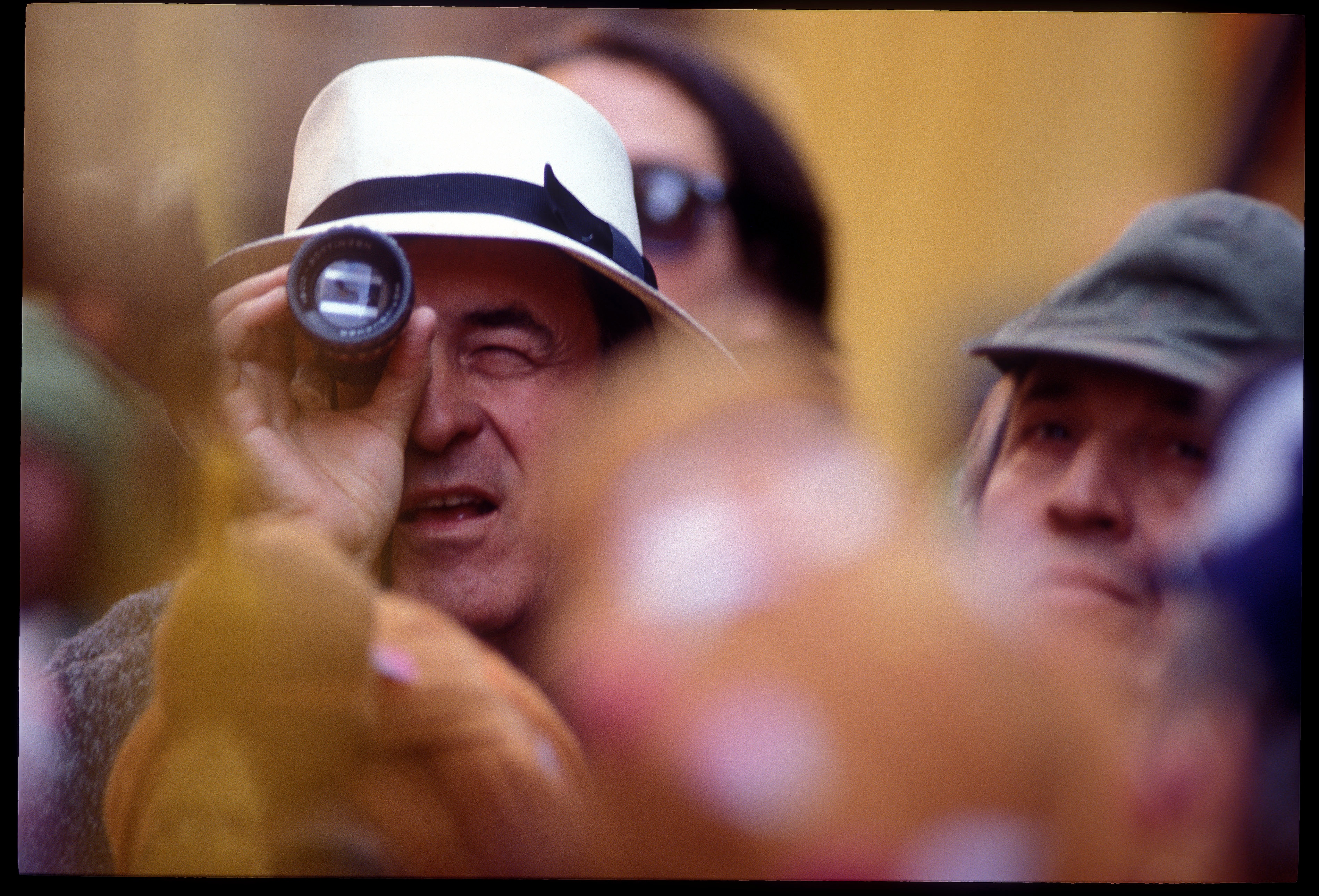 Bertolucci sul set