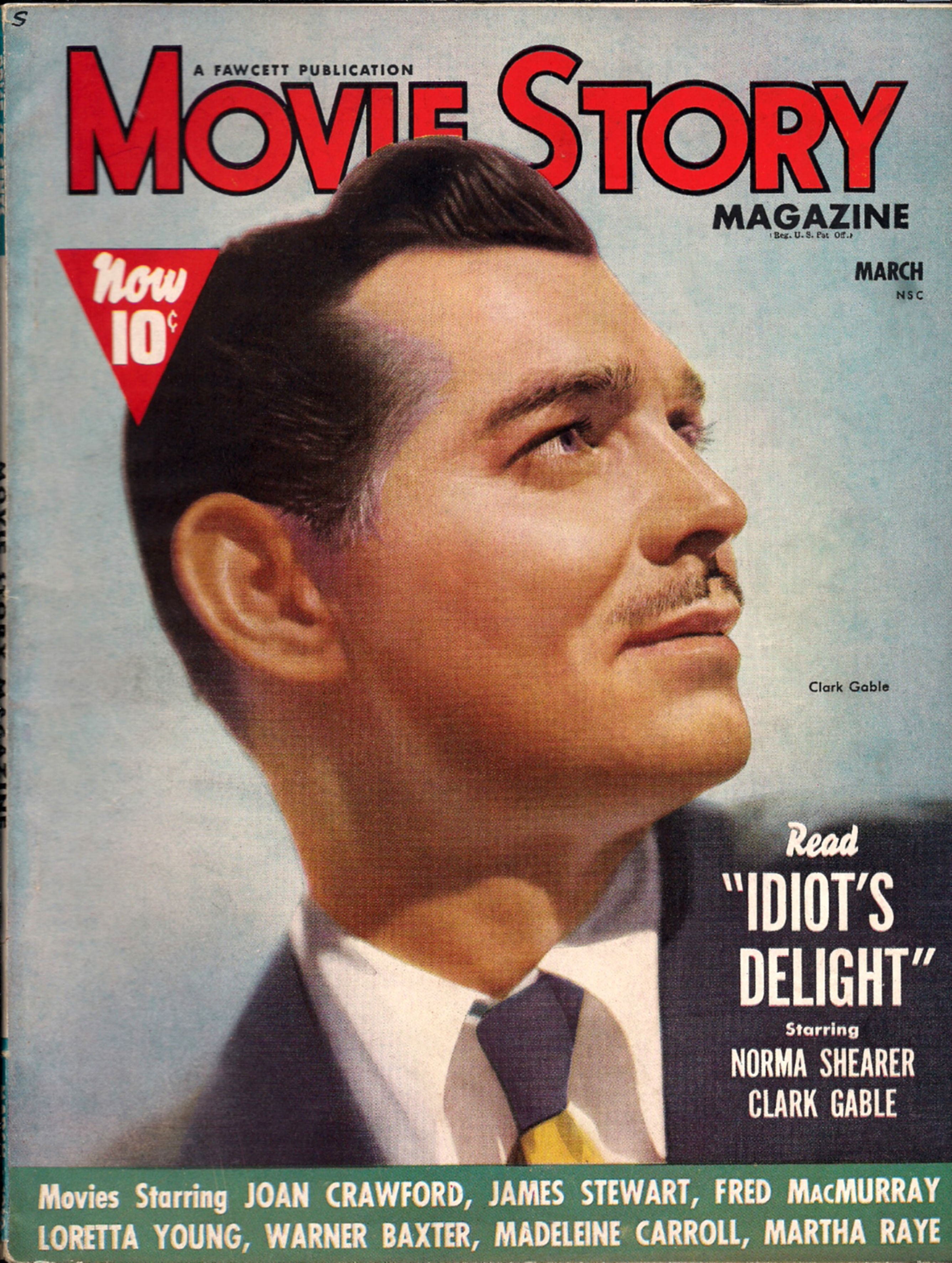 Clarke Gable sulla copertina di Movie Story