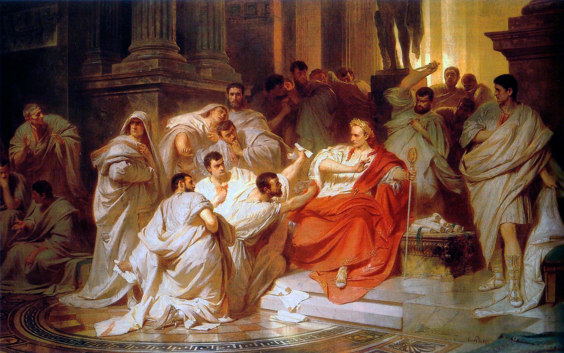 Un'altra raffigurazione della morte di Cesare