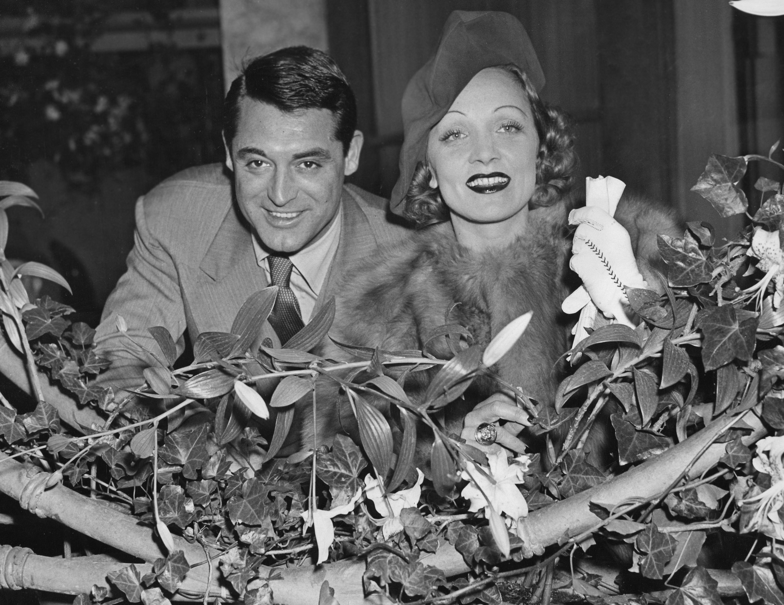 Con Marlene Dietrich nel 1938