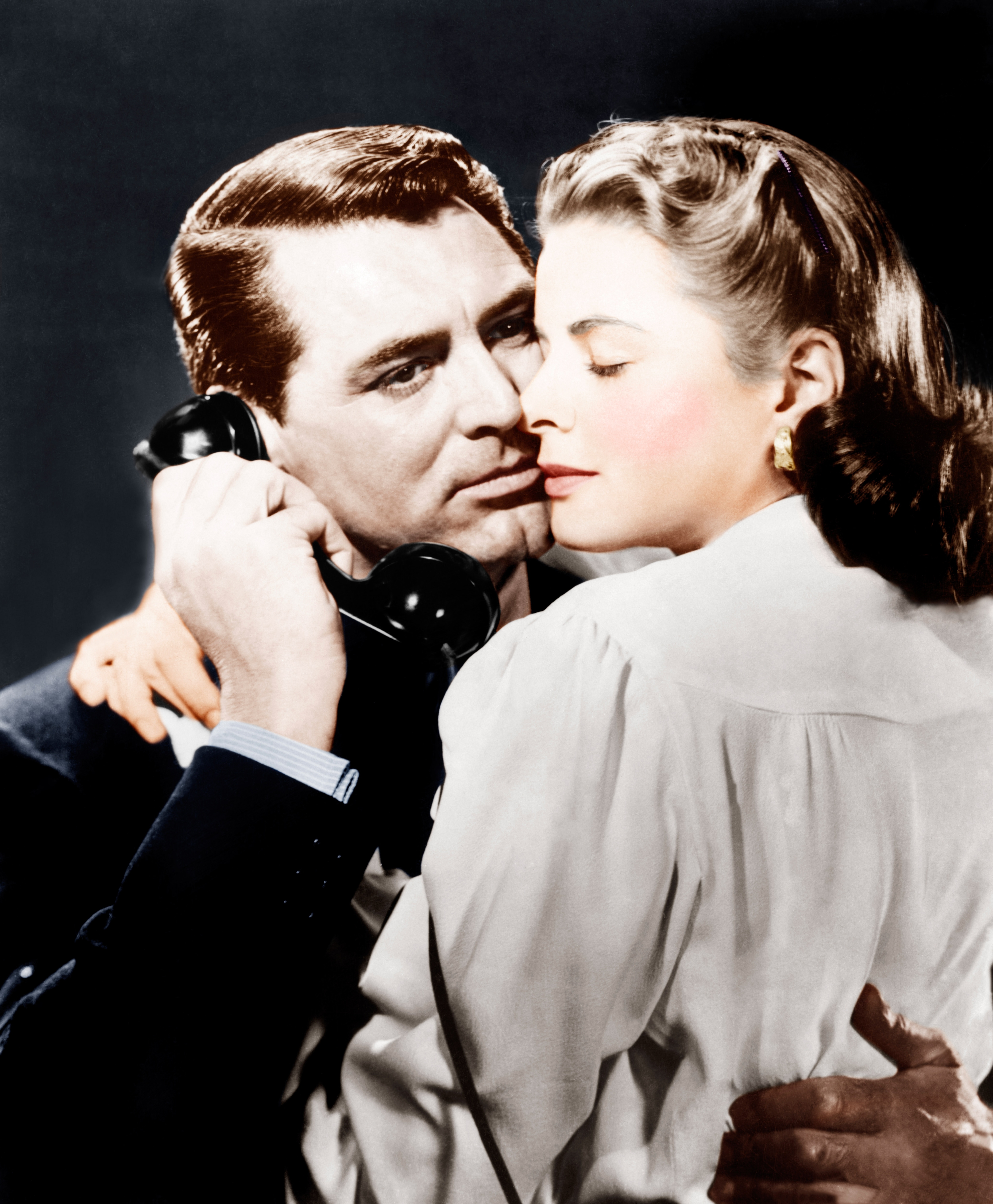 Con Ingrid Bergman in Notorius del 1946