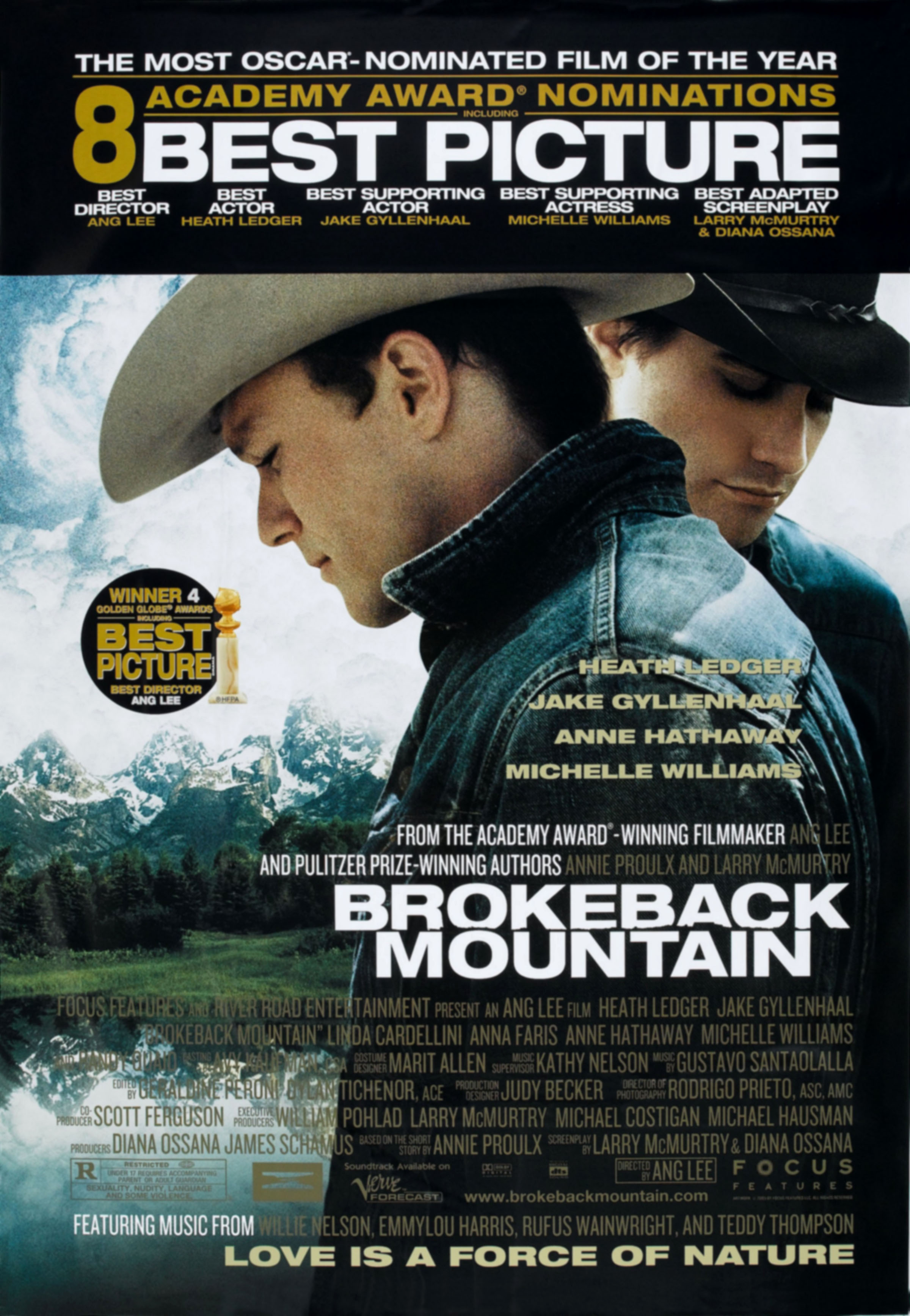 Locandina originale del film I segreti di Brockeback Mountain del 2005