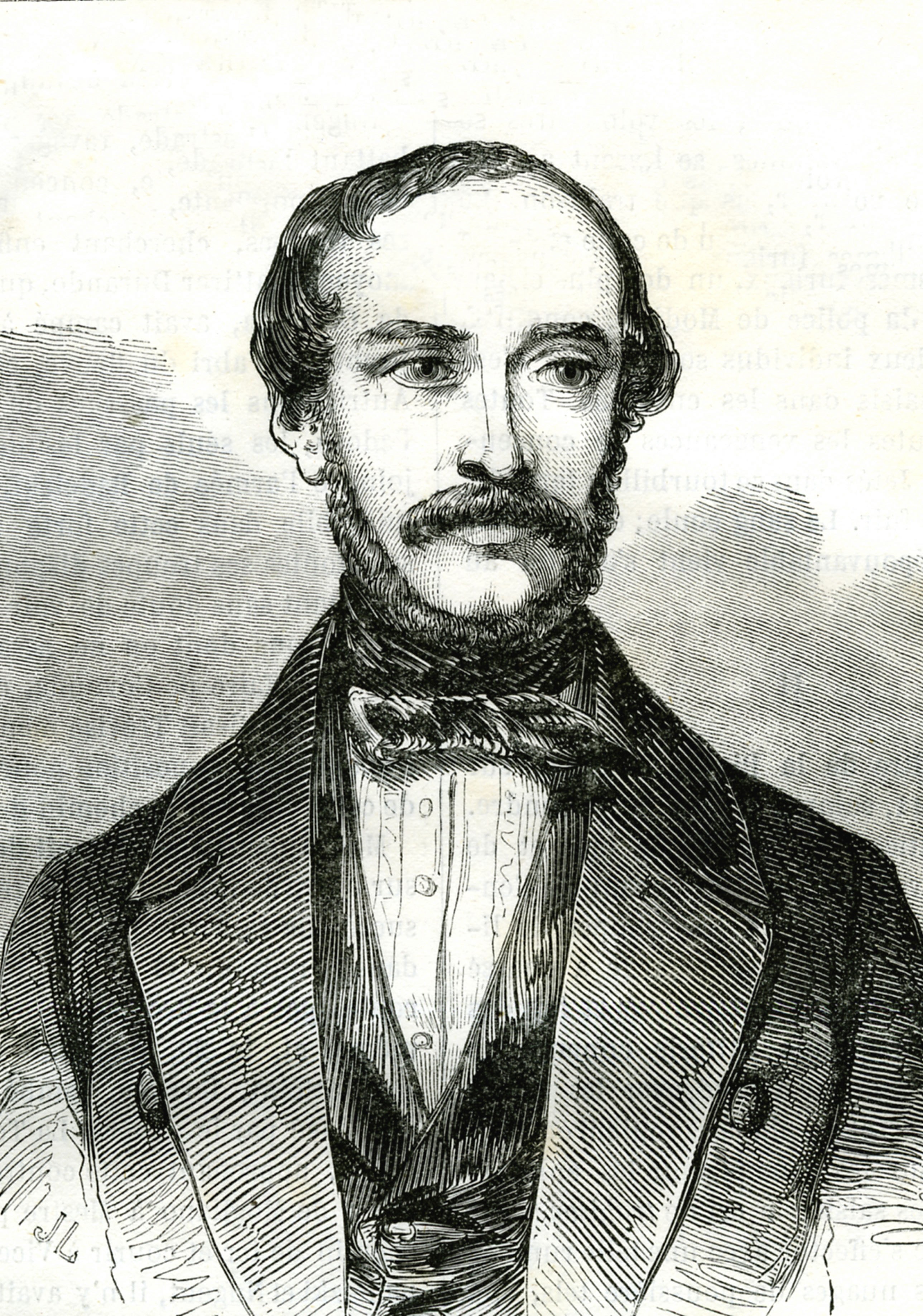Un giovane Giuseppe Mazzini
