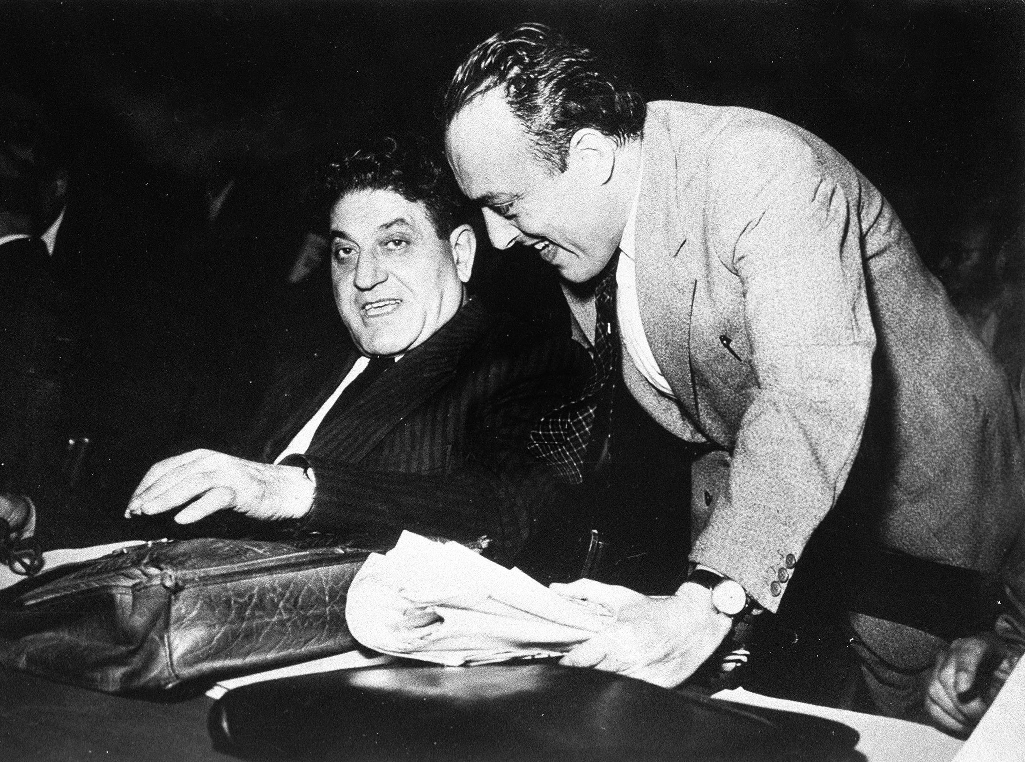 Giuseppe Di Vittorio e Vittorio Foa nel 1952