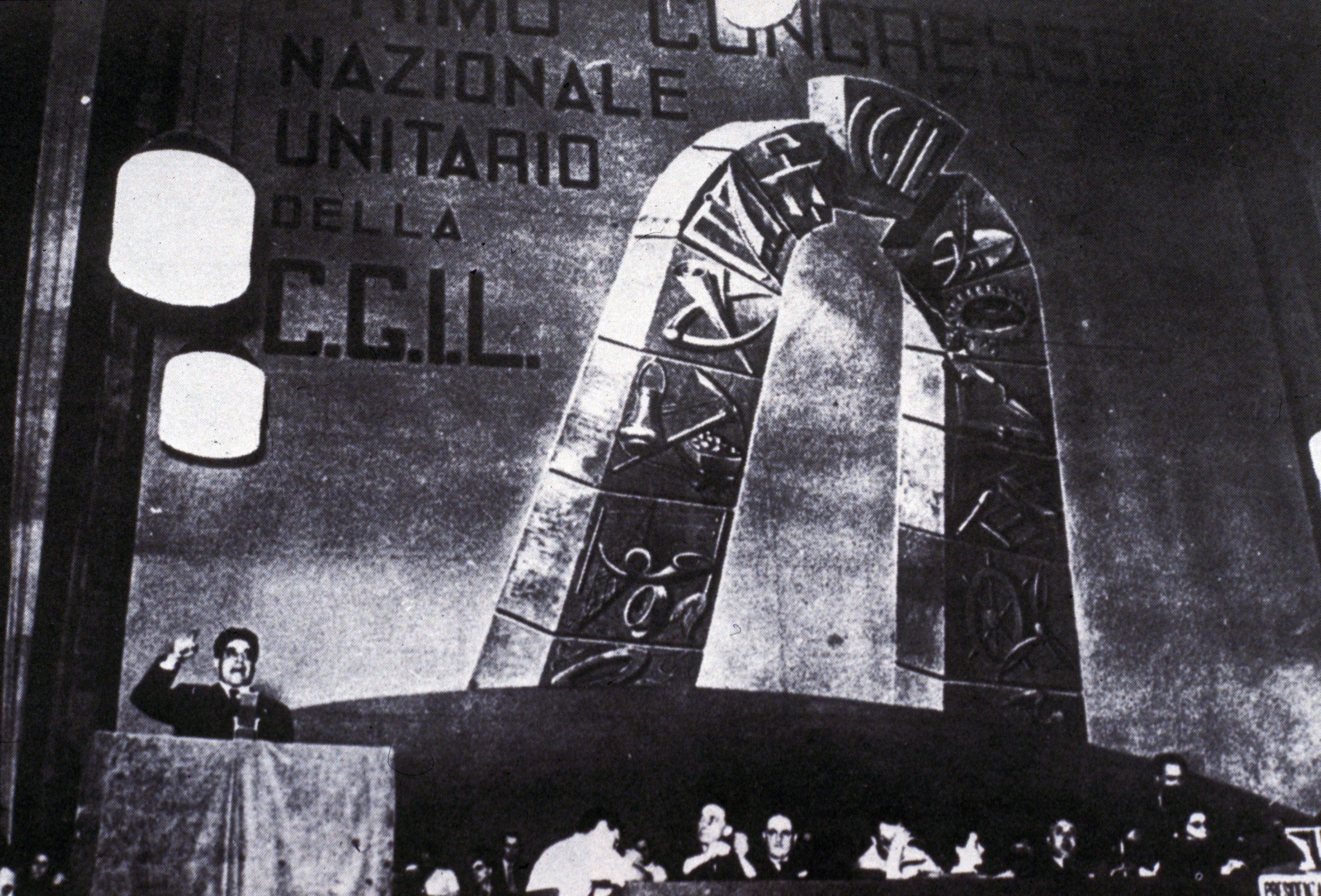 Il sindacalista nel 1951 durante il congresso della Cgil che secondo lui doveva rimanere plurale e apartitica, senza perdere la vocazione politica