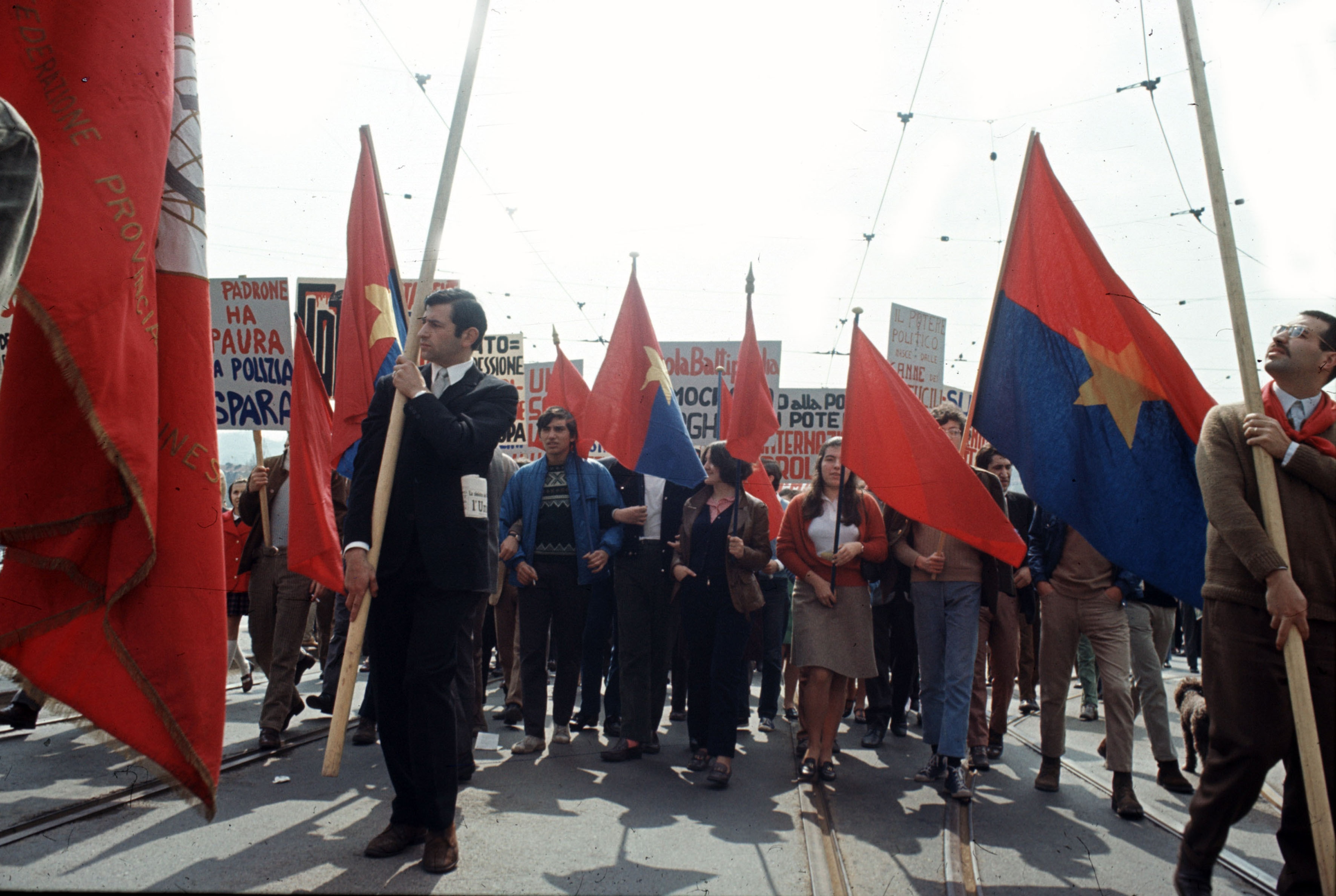 Manifestazioni contro l'eccidio di Avola del 1968, in cui hanno perso la vita due contadini negli scontri con la polizia durante una manifestazione di protesta