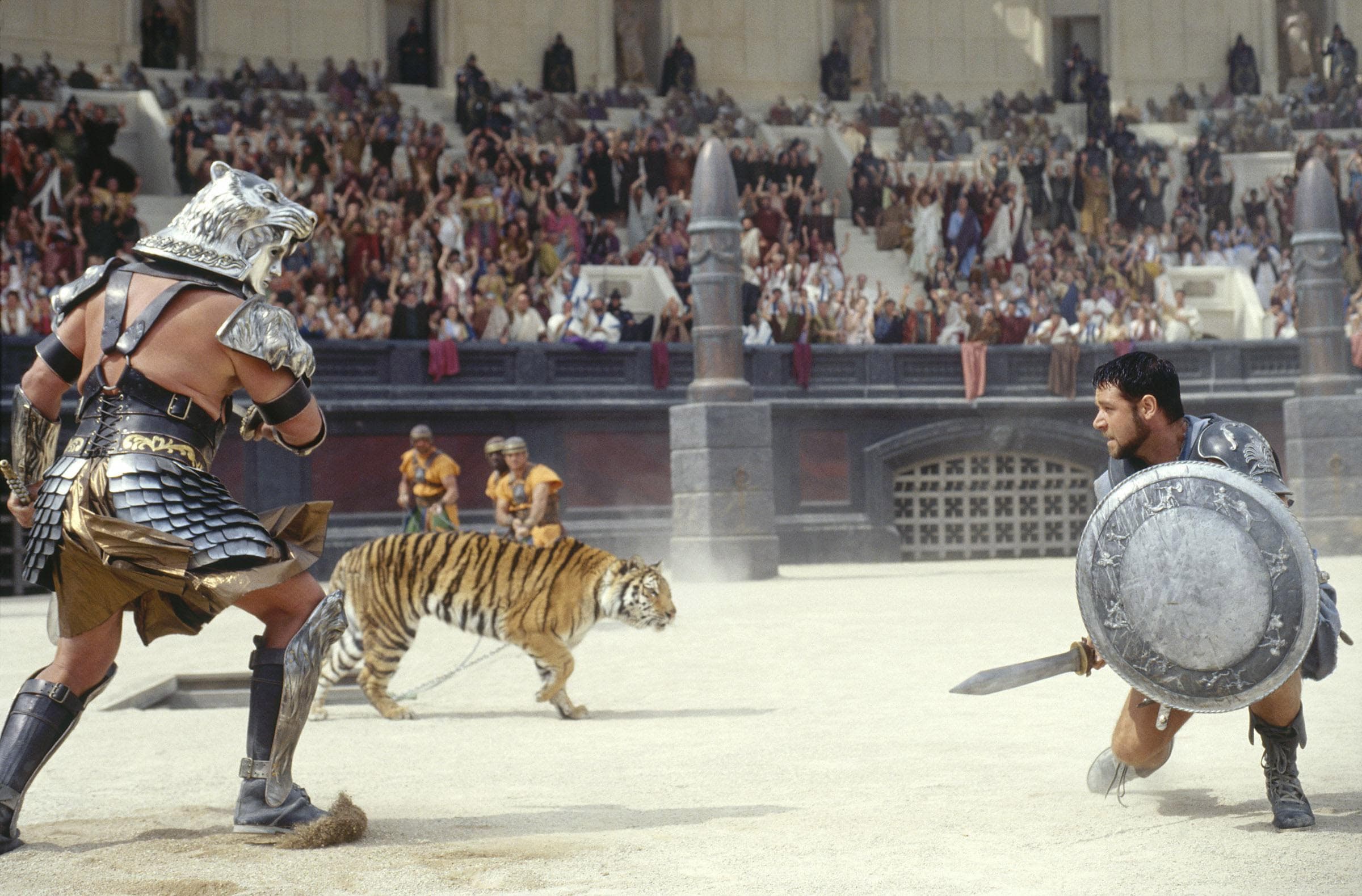 Il gladiatore del 2000 non fu girato nel Colosseo che era in restauro ma le scenografie lo ricostruirono