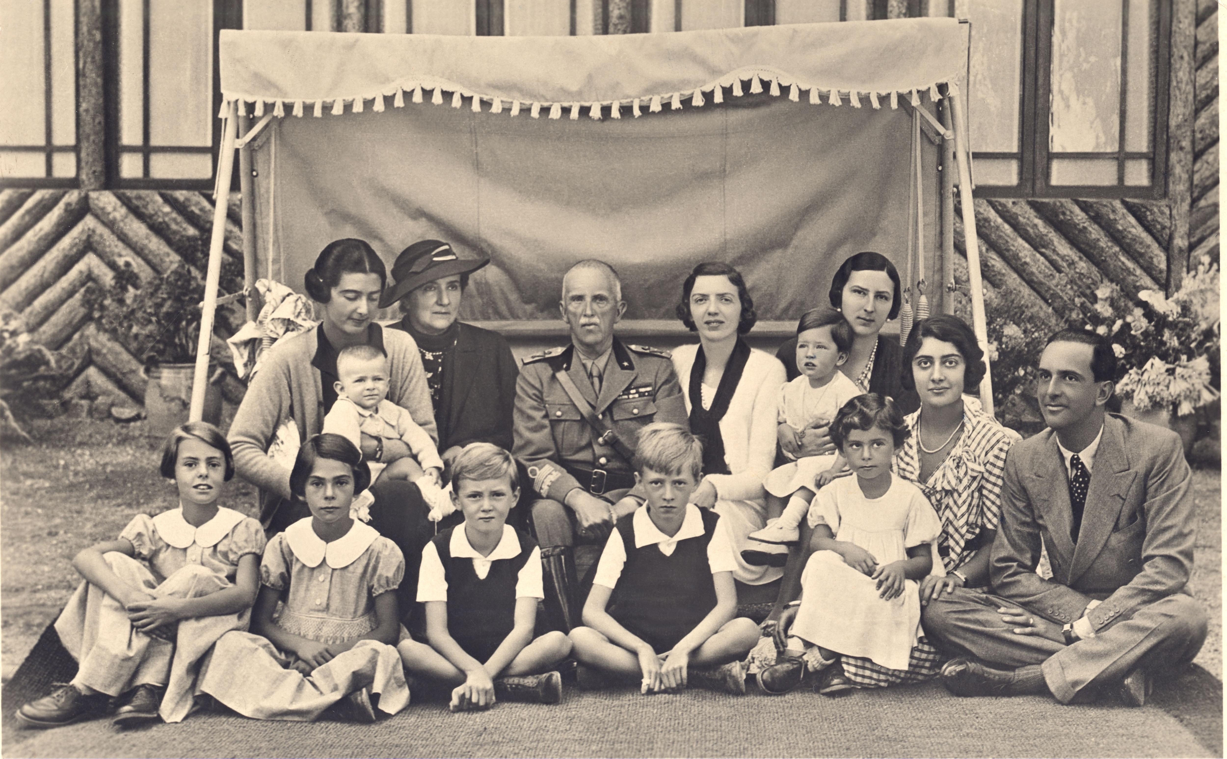 La famiglia reale nel 1934 circa