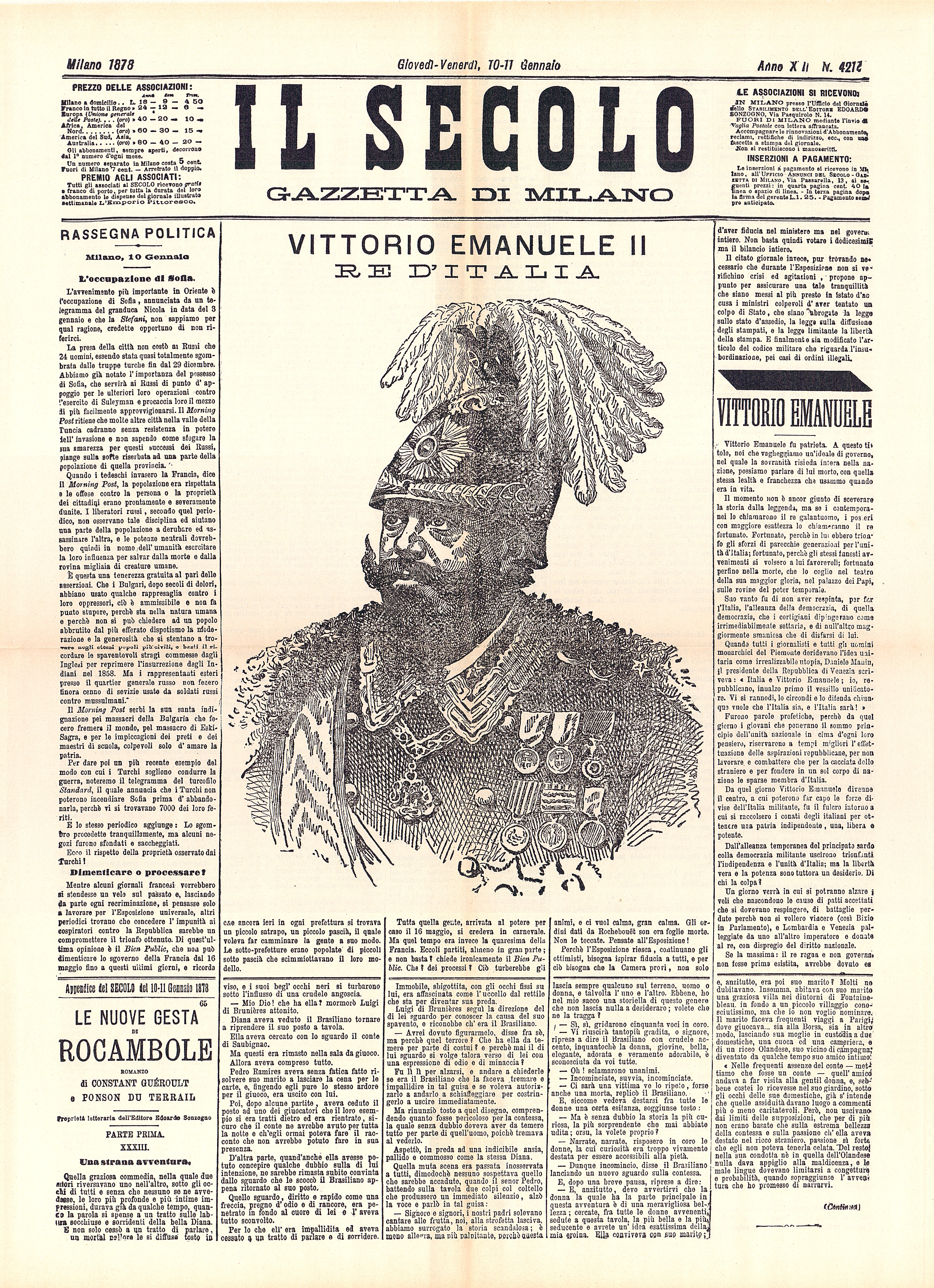 Il 17 marzo 1861 il Parlamento di Torino proclama Vittorio Emanuele II re d'Italia