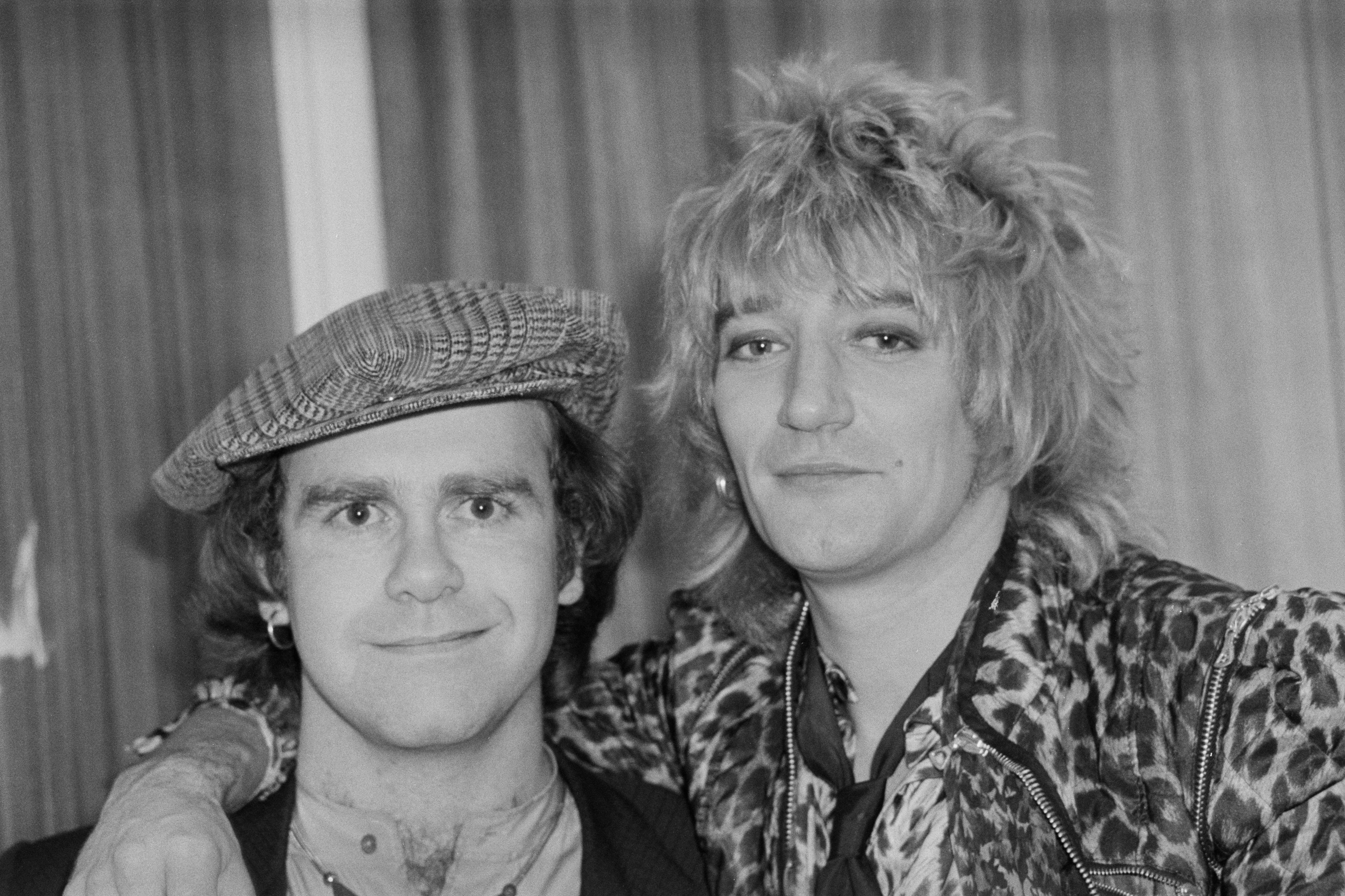 Londra, dicembre 1978. Elton John e Rod Stewart all’Olympia 