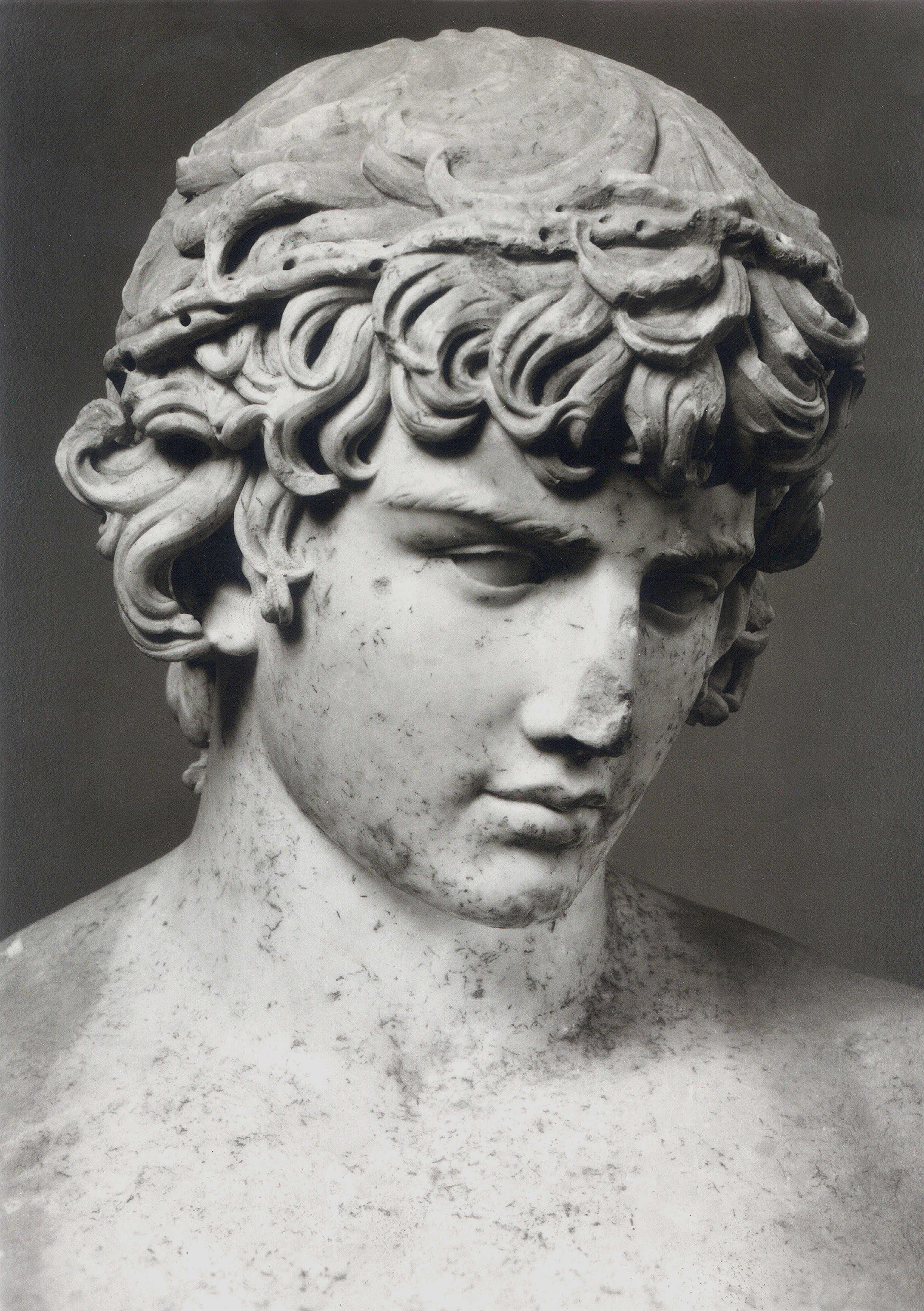 Busto di Antinoo, giovane adolescente di cui l'imperatore si innamora