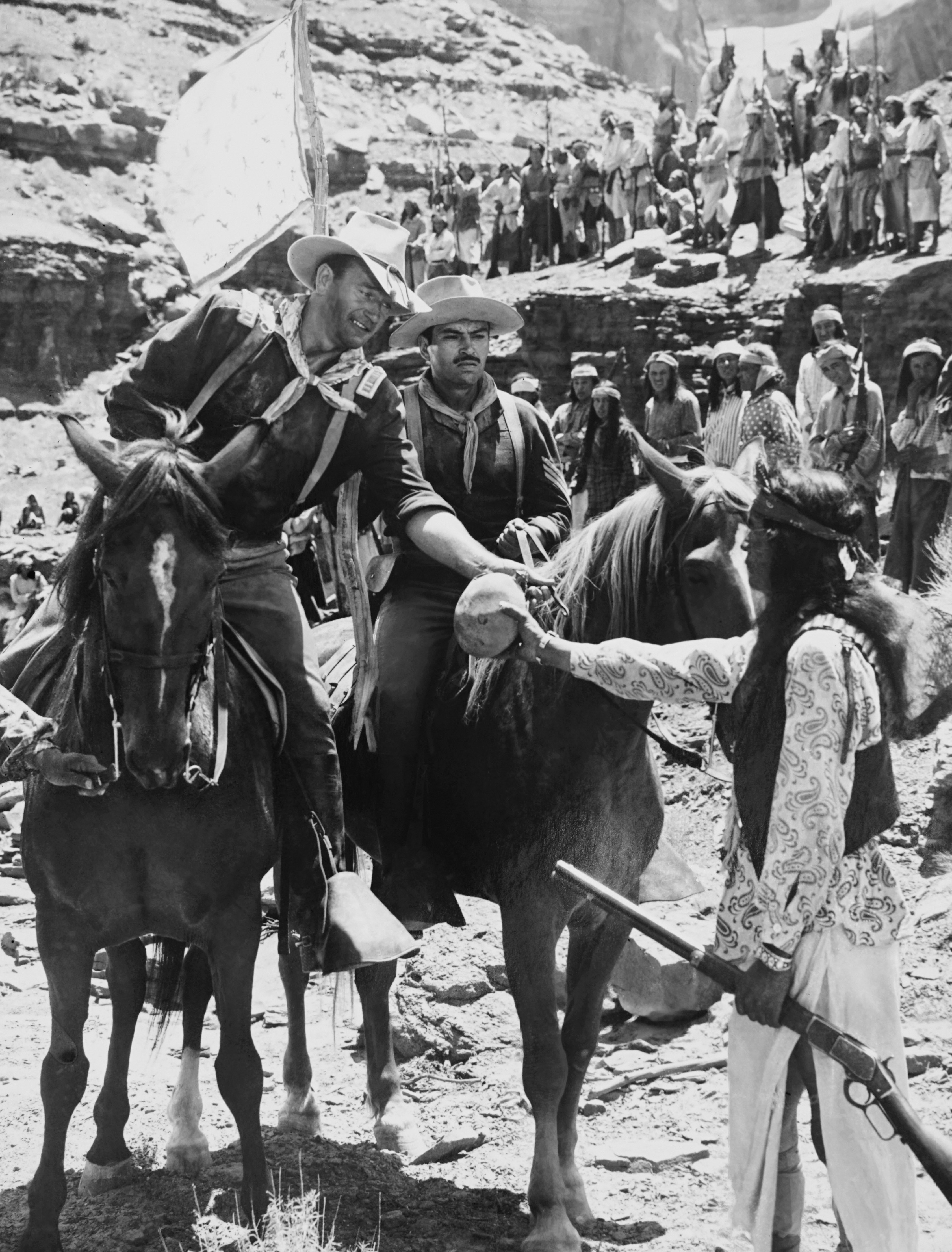 Nel film di John Ford Il massacro di Fort Apache, 1947