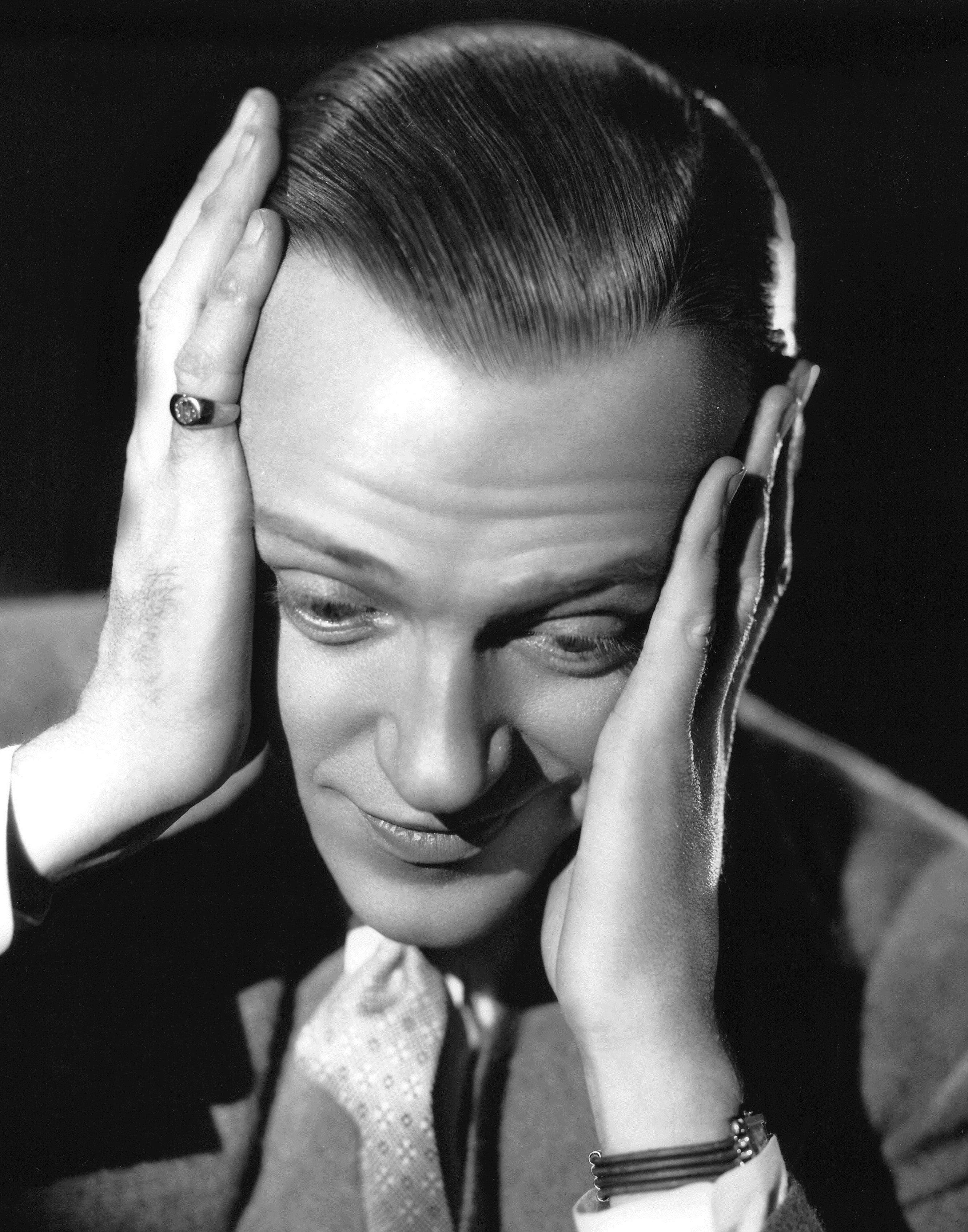 Un primo piano di Fred Astaire scattato nel 1935