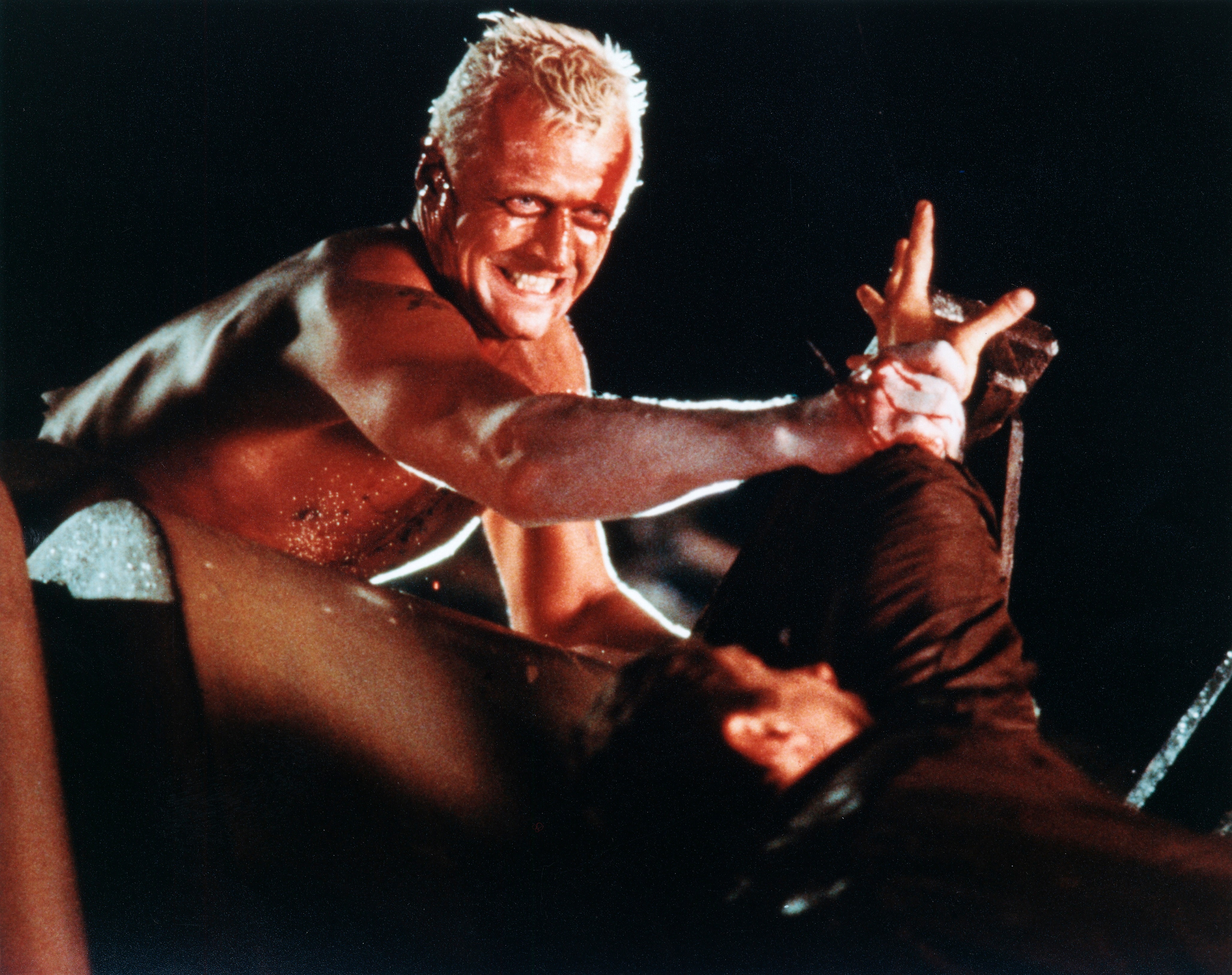 Roy Batty, il capo dei replicanti alias Rutger Hauer