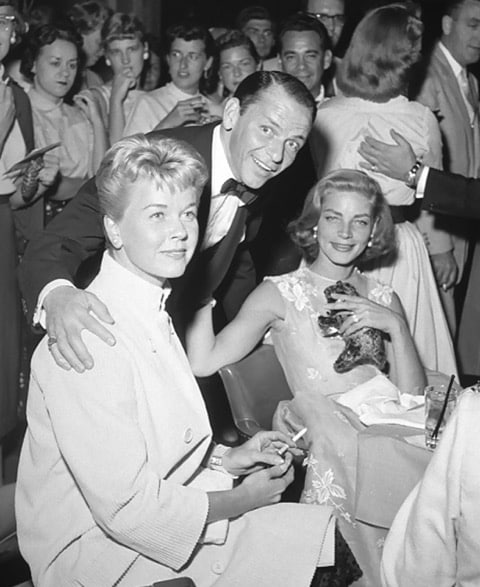 A Las Vegas nel 1956 con Frank Sinatra e Lauren Bacall