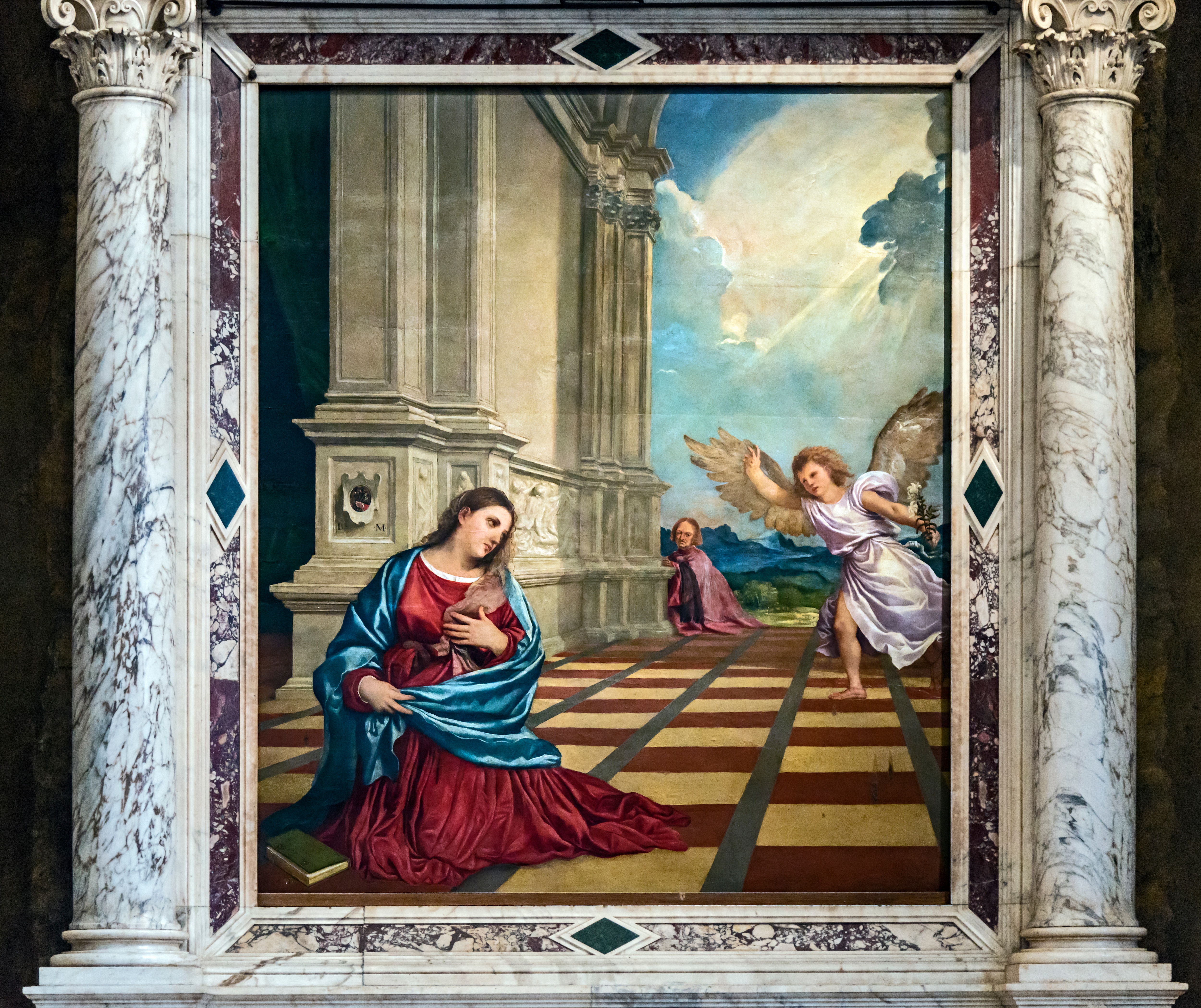 Annunciazione Malchiostro (1520) Cattedrale di Treviso,Treviso (foto Didier Descouens) 