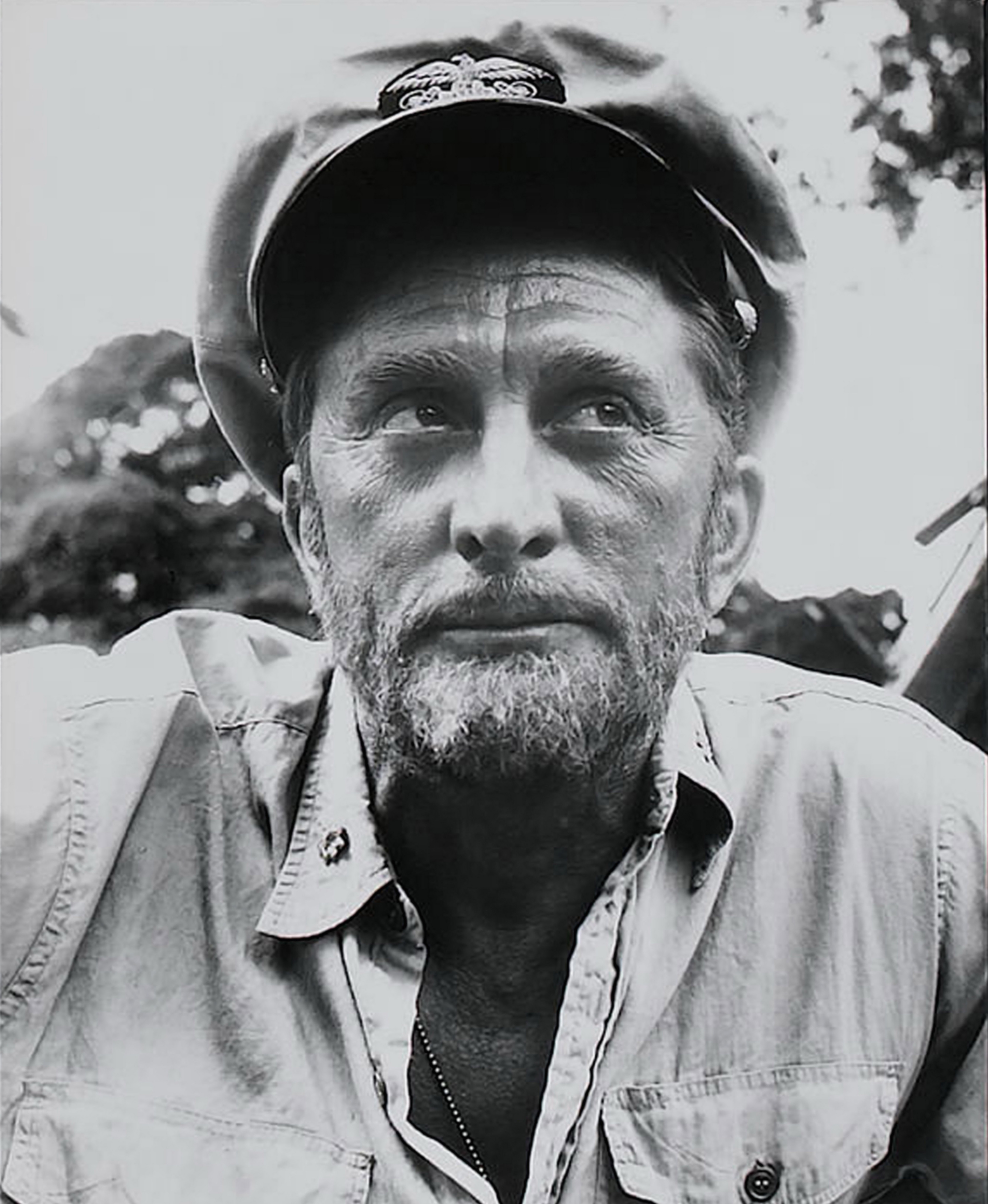 Kirk Douglas sul set di Prima Vittoria, 1965