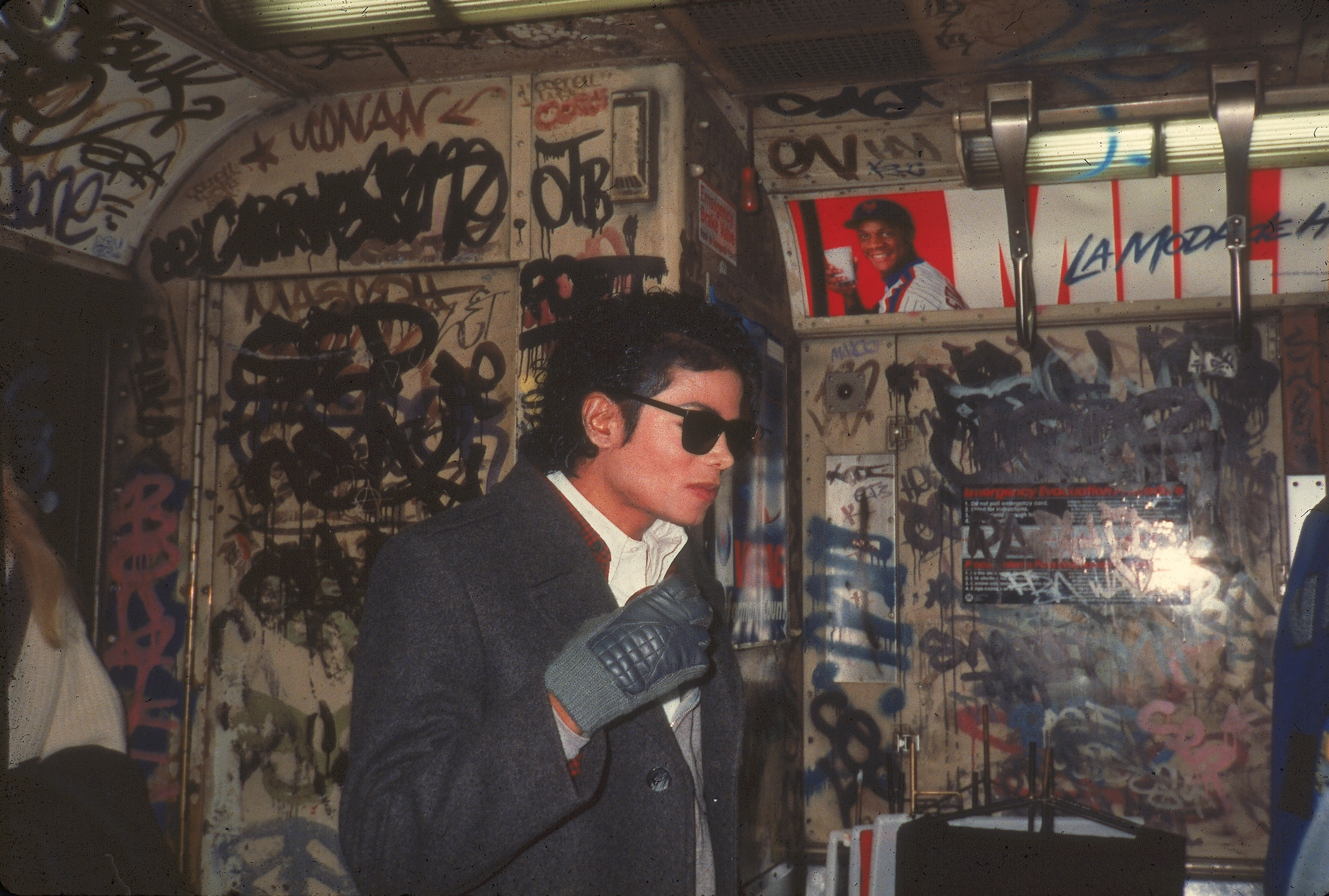 New York, Novembre 1986. Michael Jackson gira nella metropolitana di NY il video di 'Bad' con la regia di Martin Scorsese