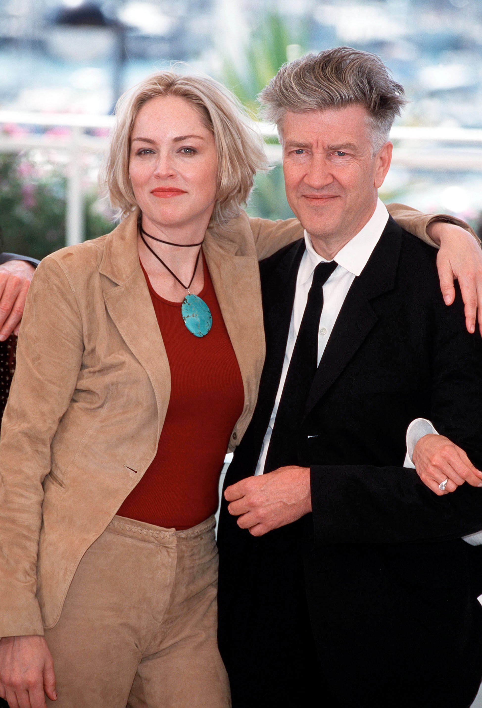 Presidente di giuria al Festival di Cannes 2002. Qui con Sharon Stone