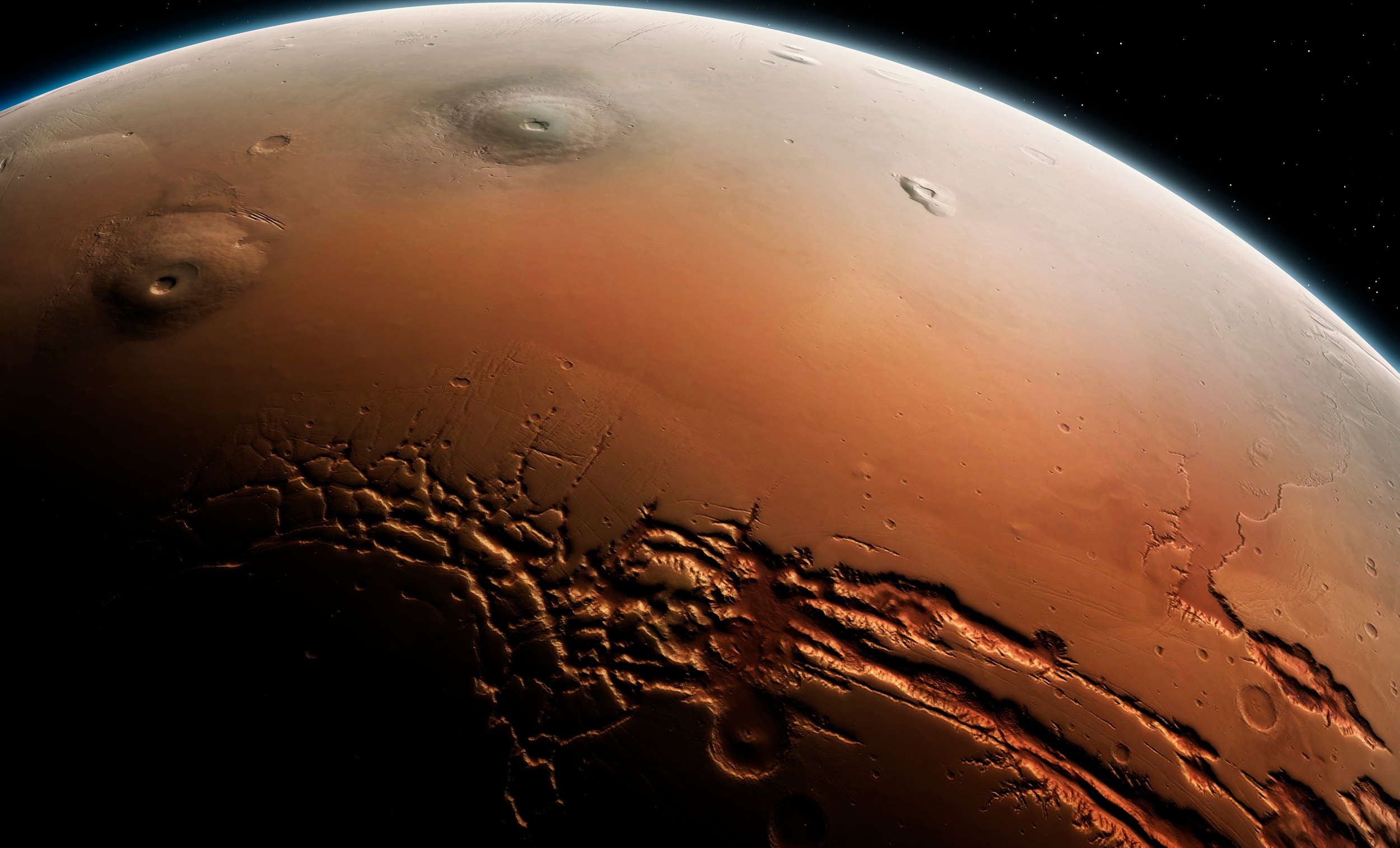 La Tarsis un altopiano vulcanico nell'emisfero occidentale di Marte.
