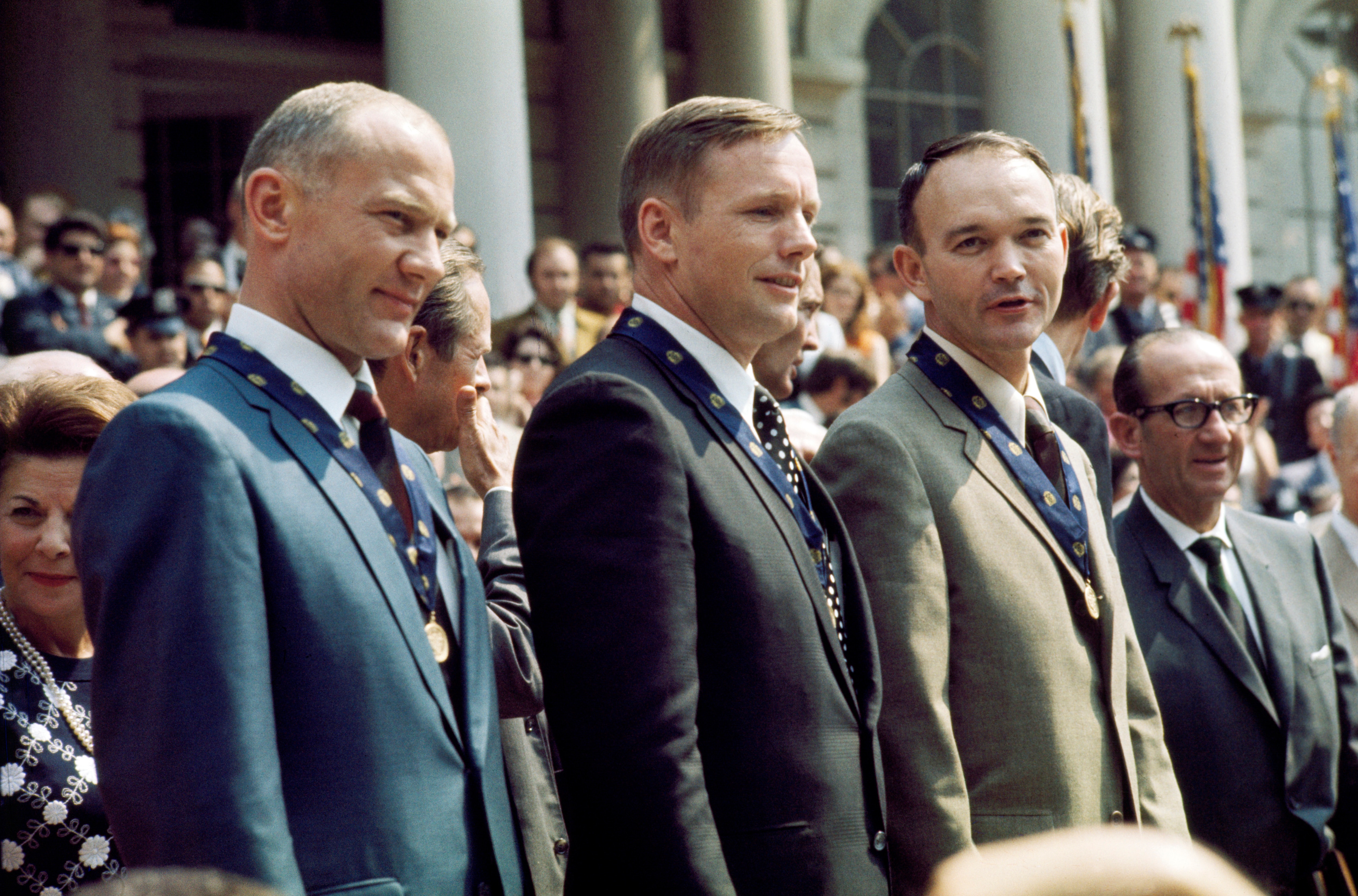 Durante una cerimonia nel 1970