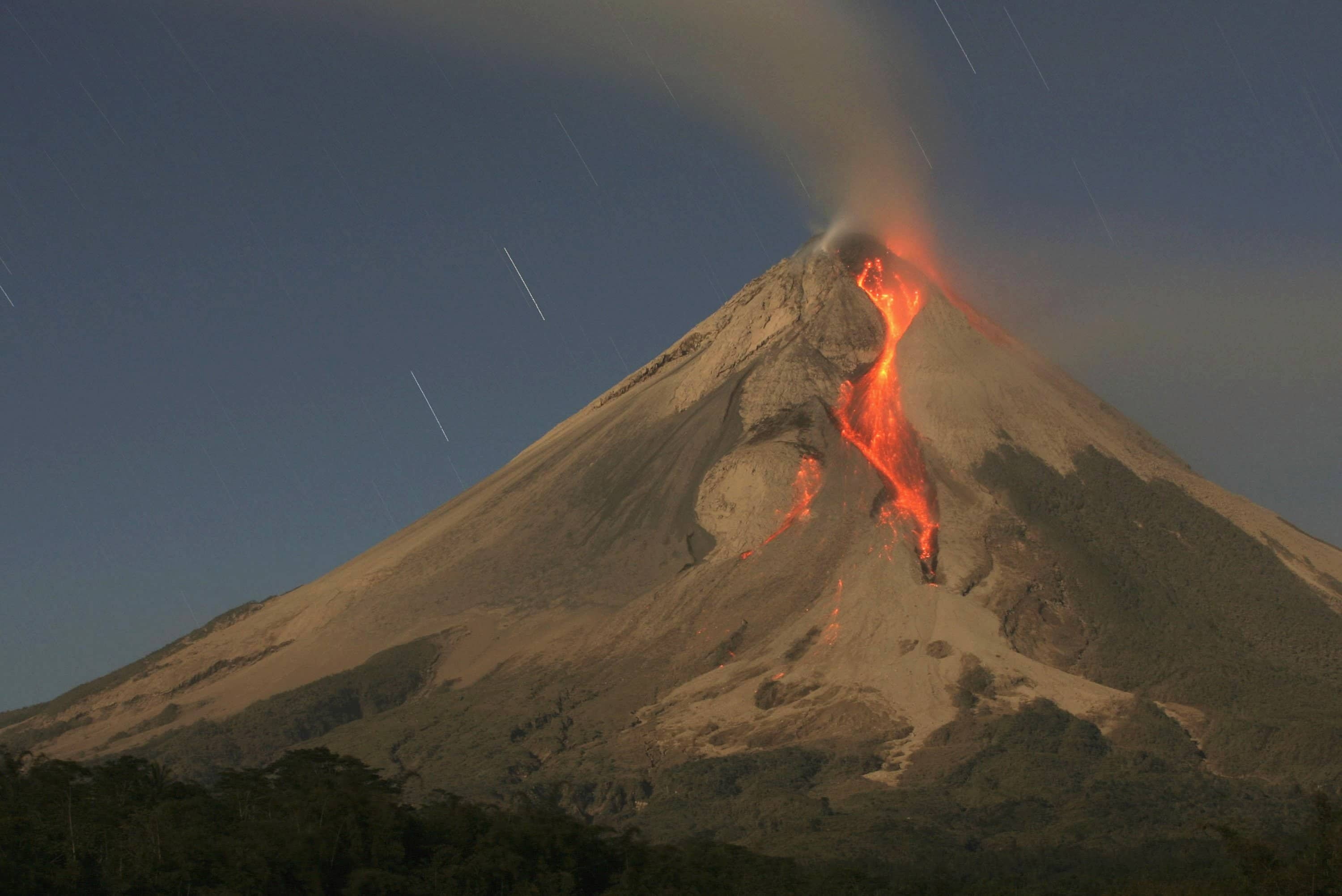 Monte Merapi, Indonesia