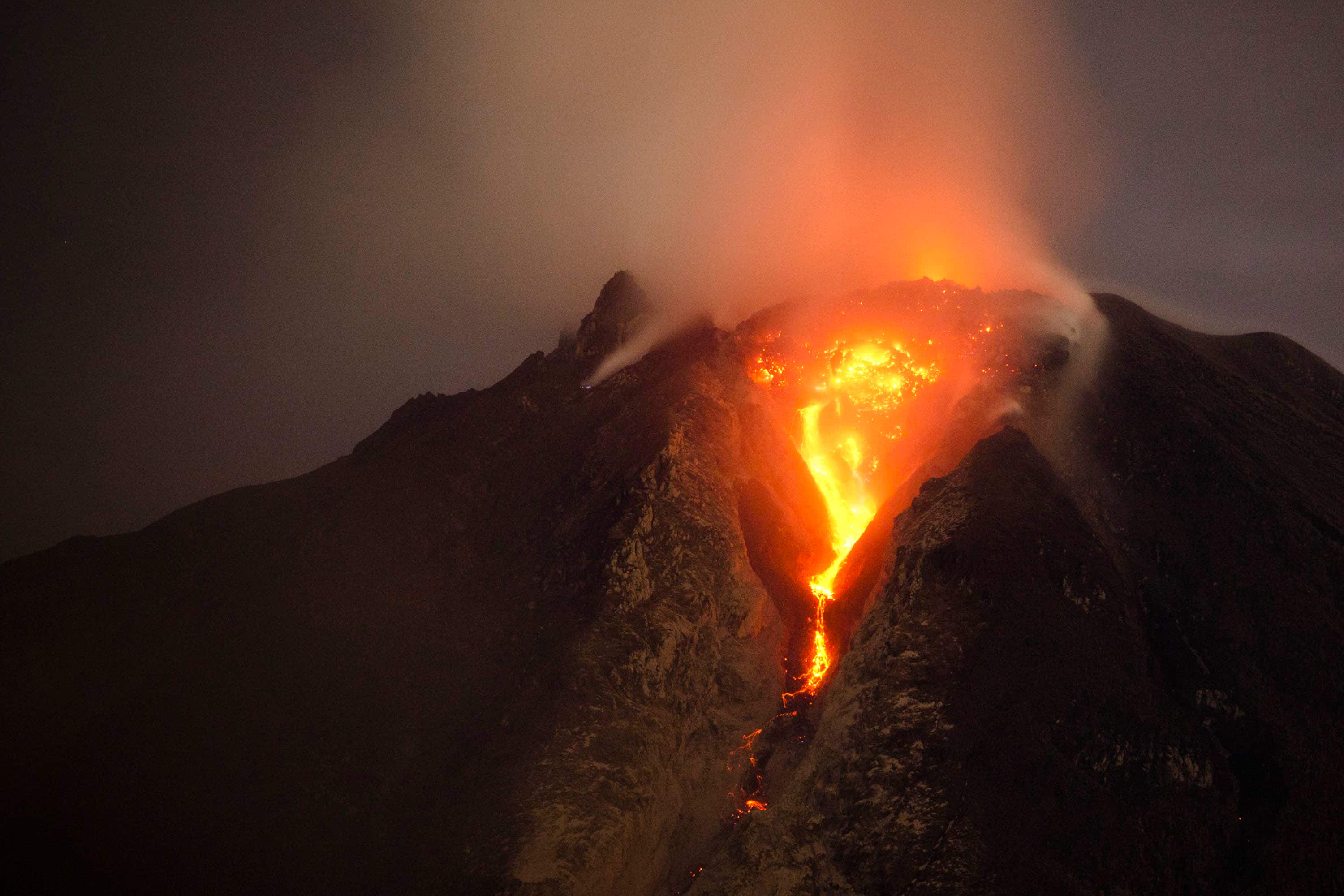 Monte Sinabung, Indonesia