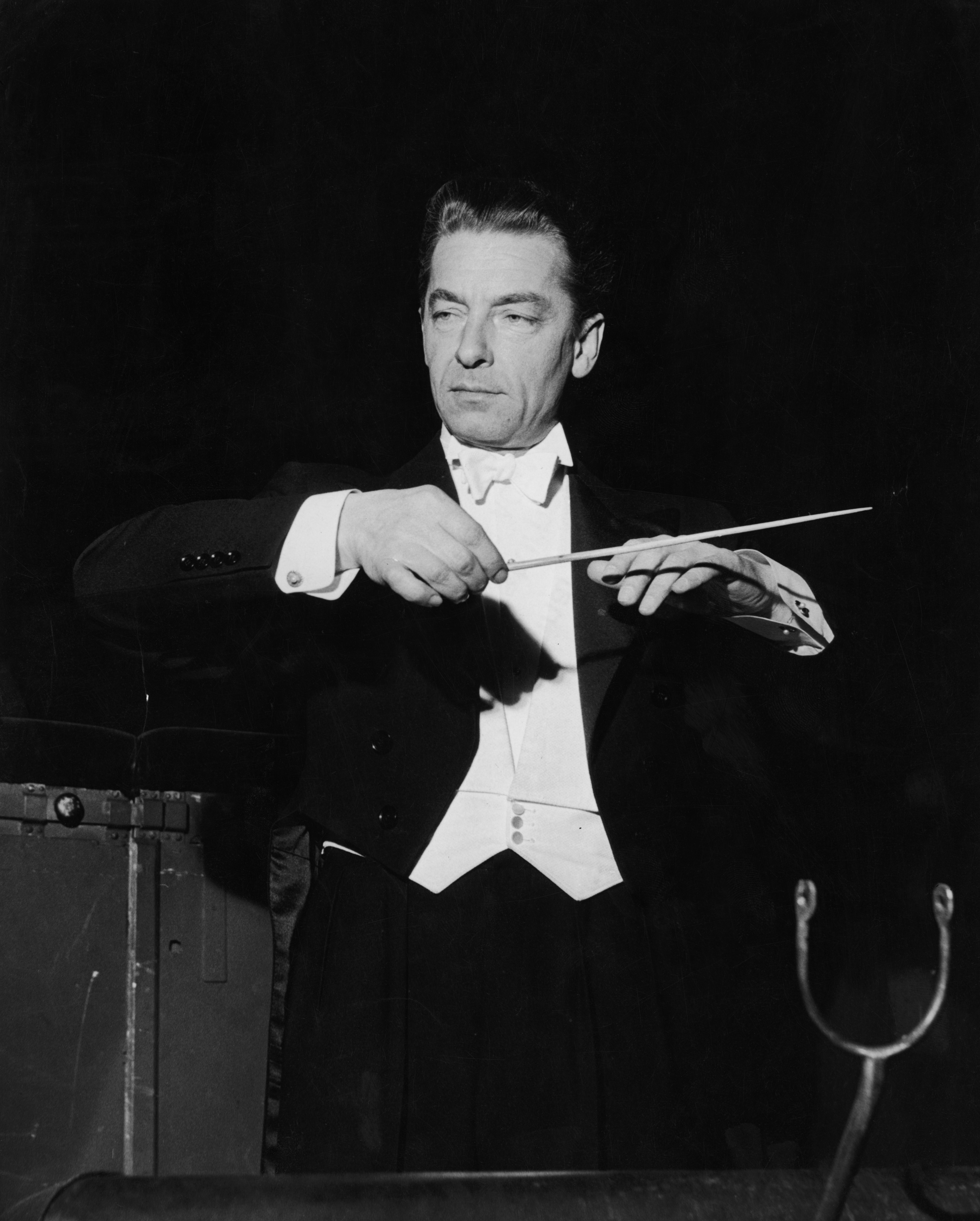 Herbert von Karajan dirige i Berliner Philarmoniker, 1960.