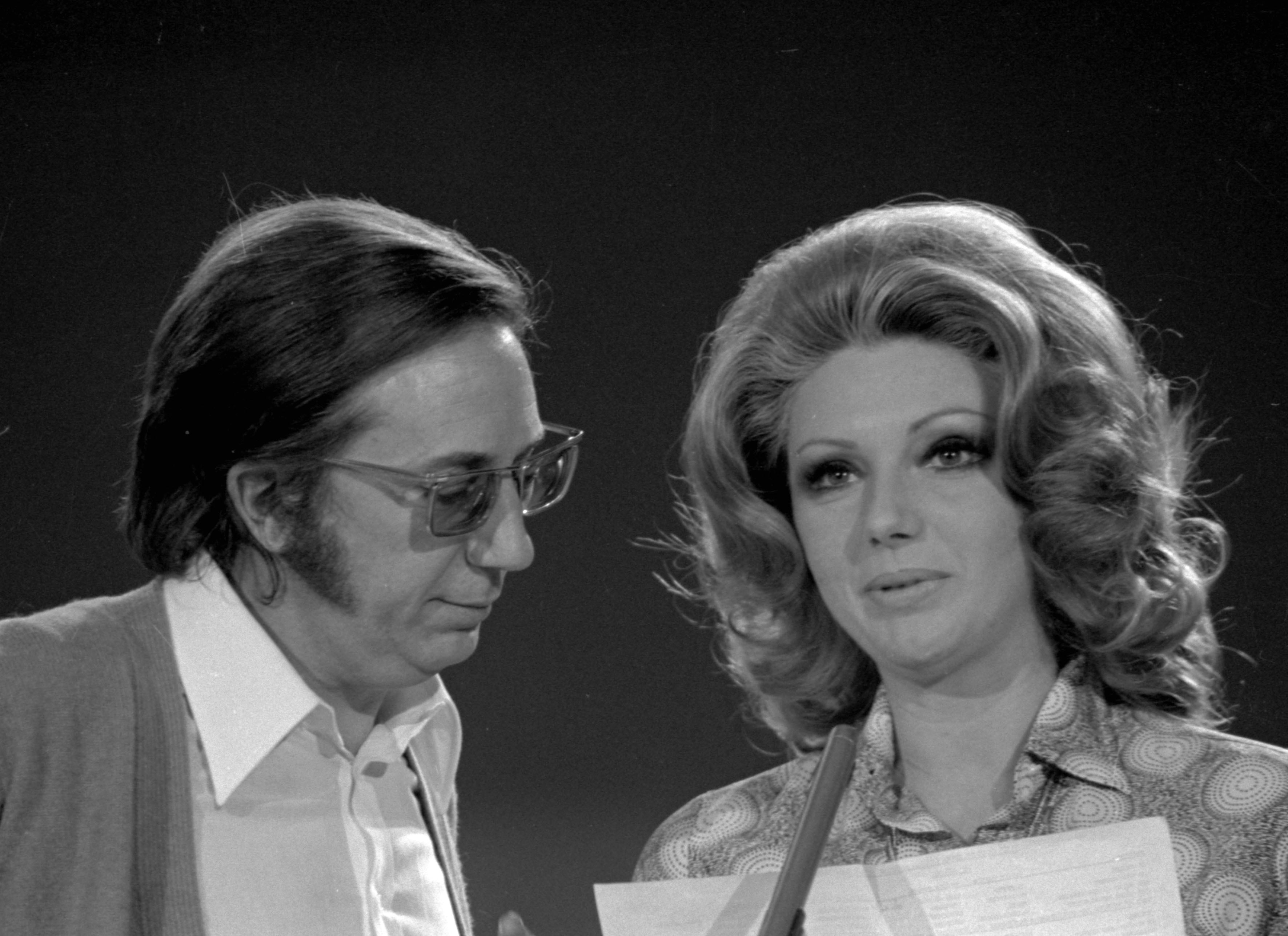 Insieme a Silvia Koscina nel 1972 al Festival di Sanremo