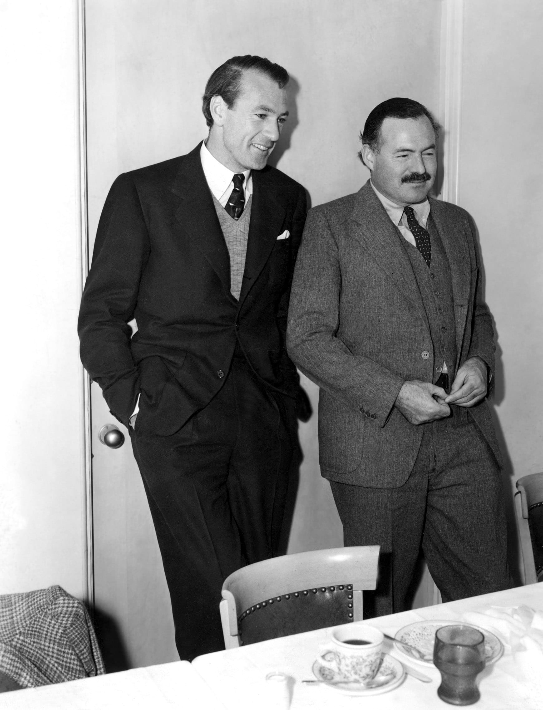 Hemingway e l'attore Gary Cooper