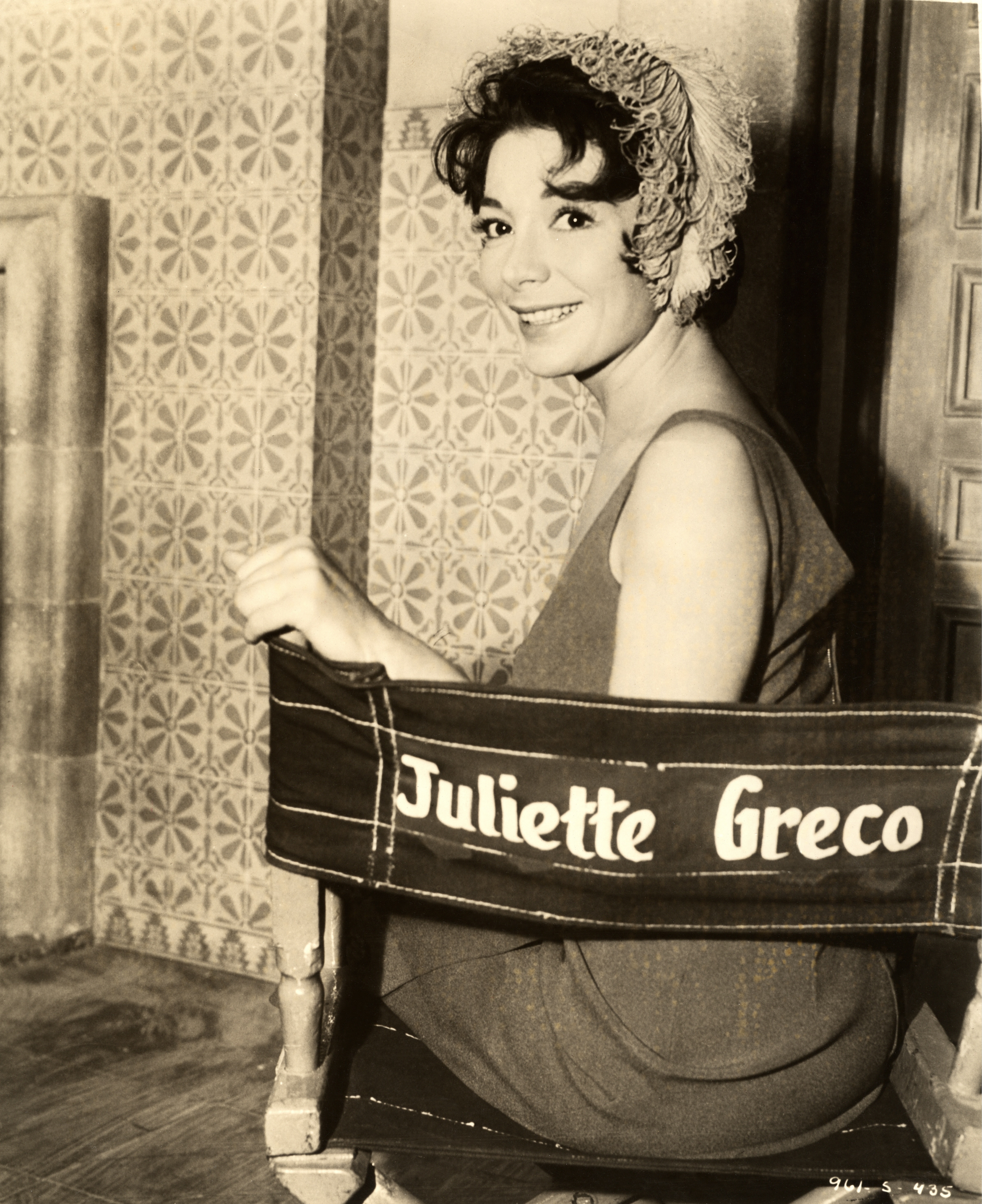 L'attrice Juliette Greco che, nel 1957, interpretò Il Sole sorgerà ancora dal romanzo Fiesta