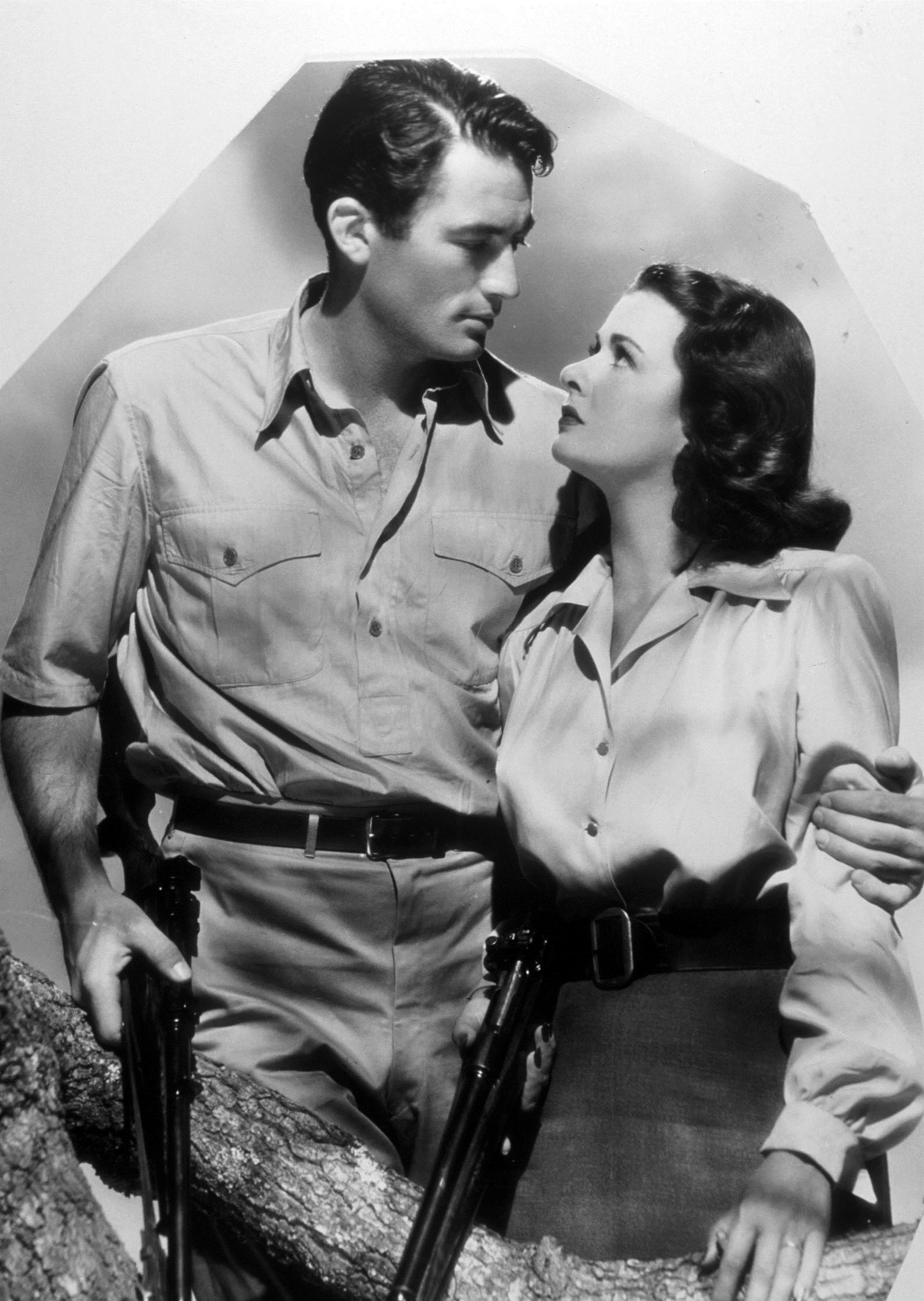 Passione selvaggia, 1947. Gregory Peck e Joane Bennett