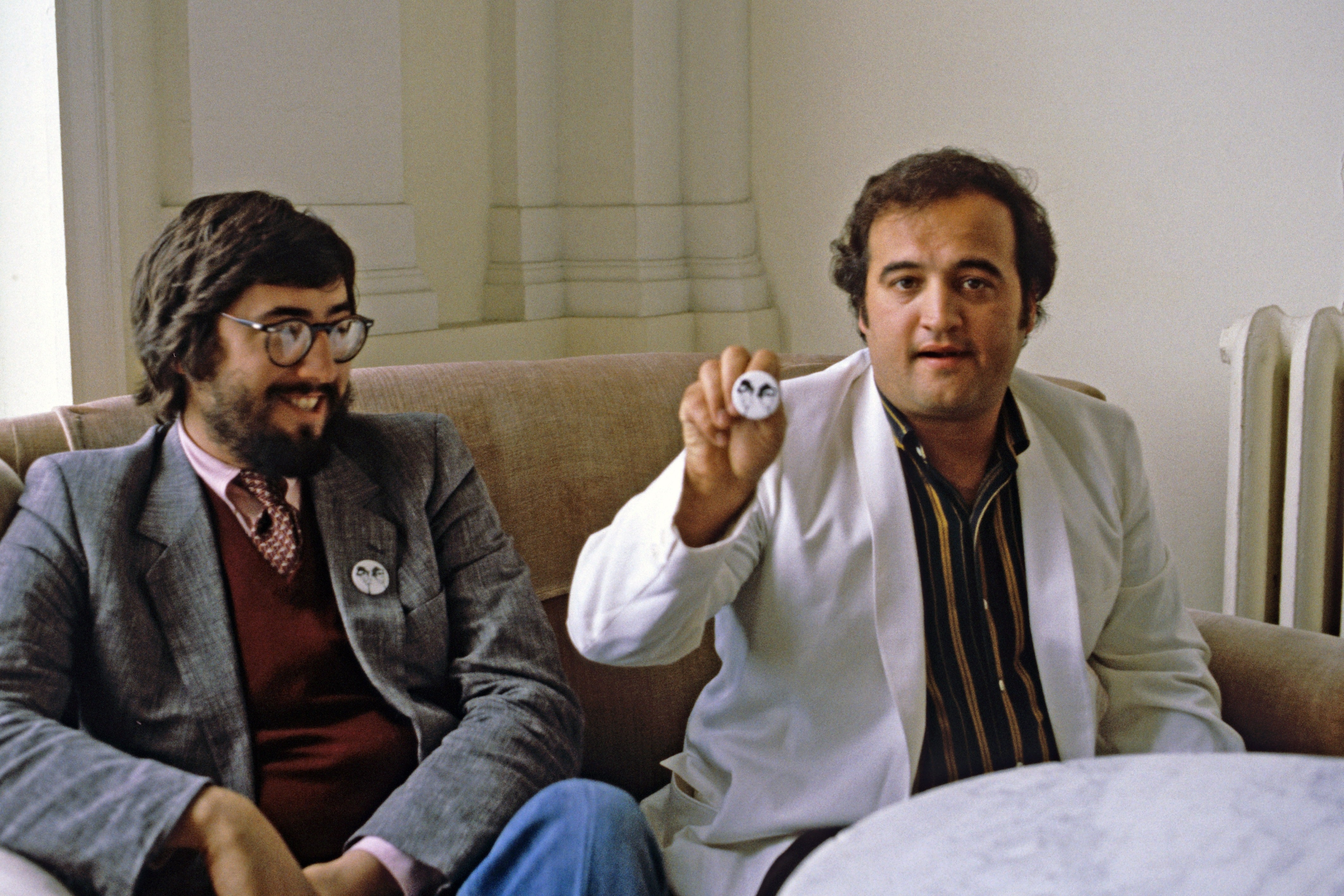 Con il regista John Landis nel 1980