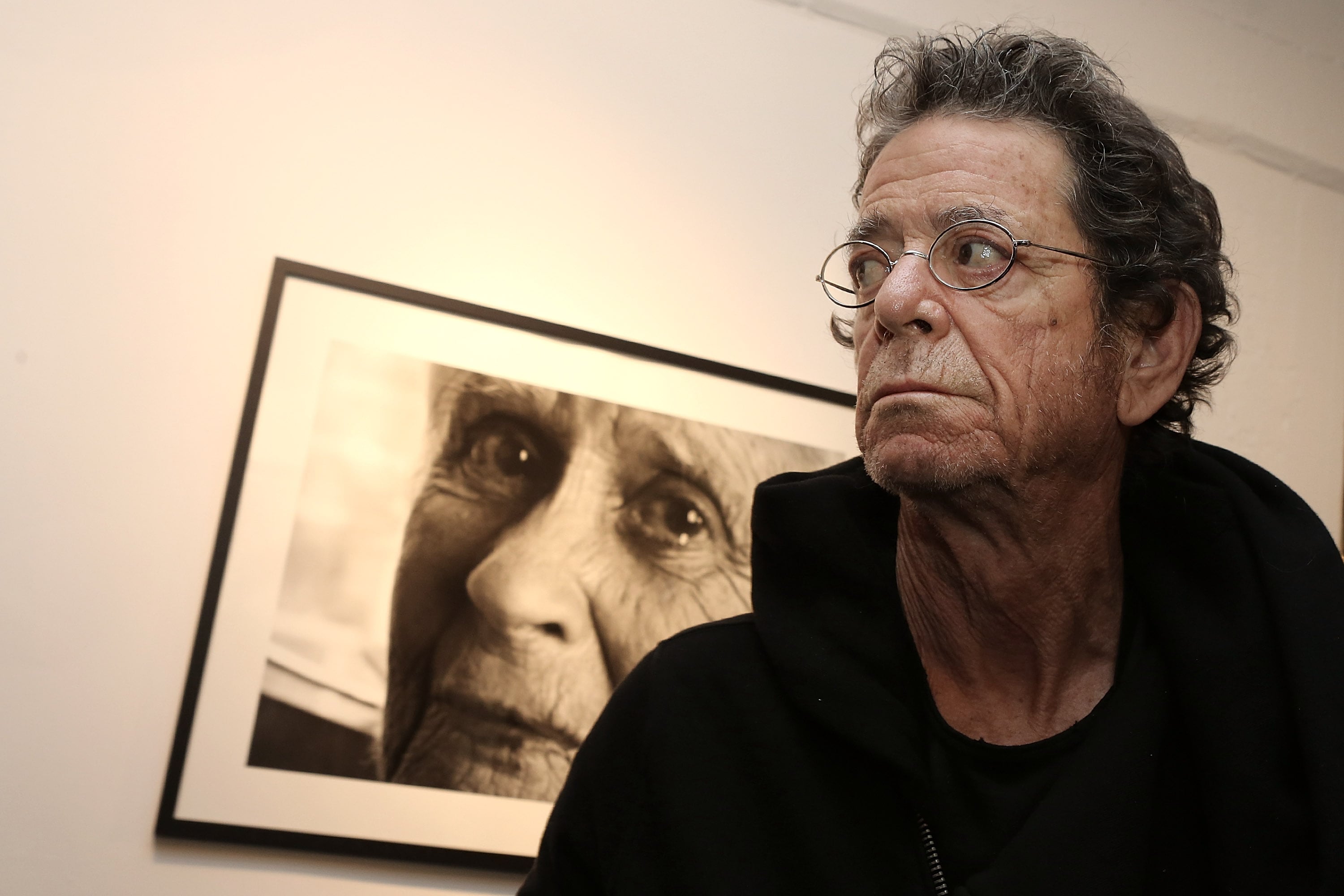 Novembre 2012. Lou Reed inaugura la sua ultima mostra fotografica alla Frank Landau Gallery di Francoforte