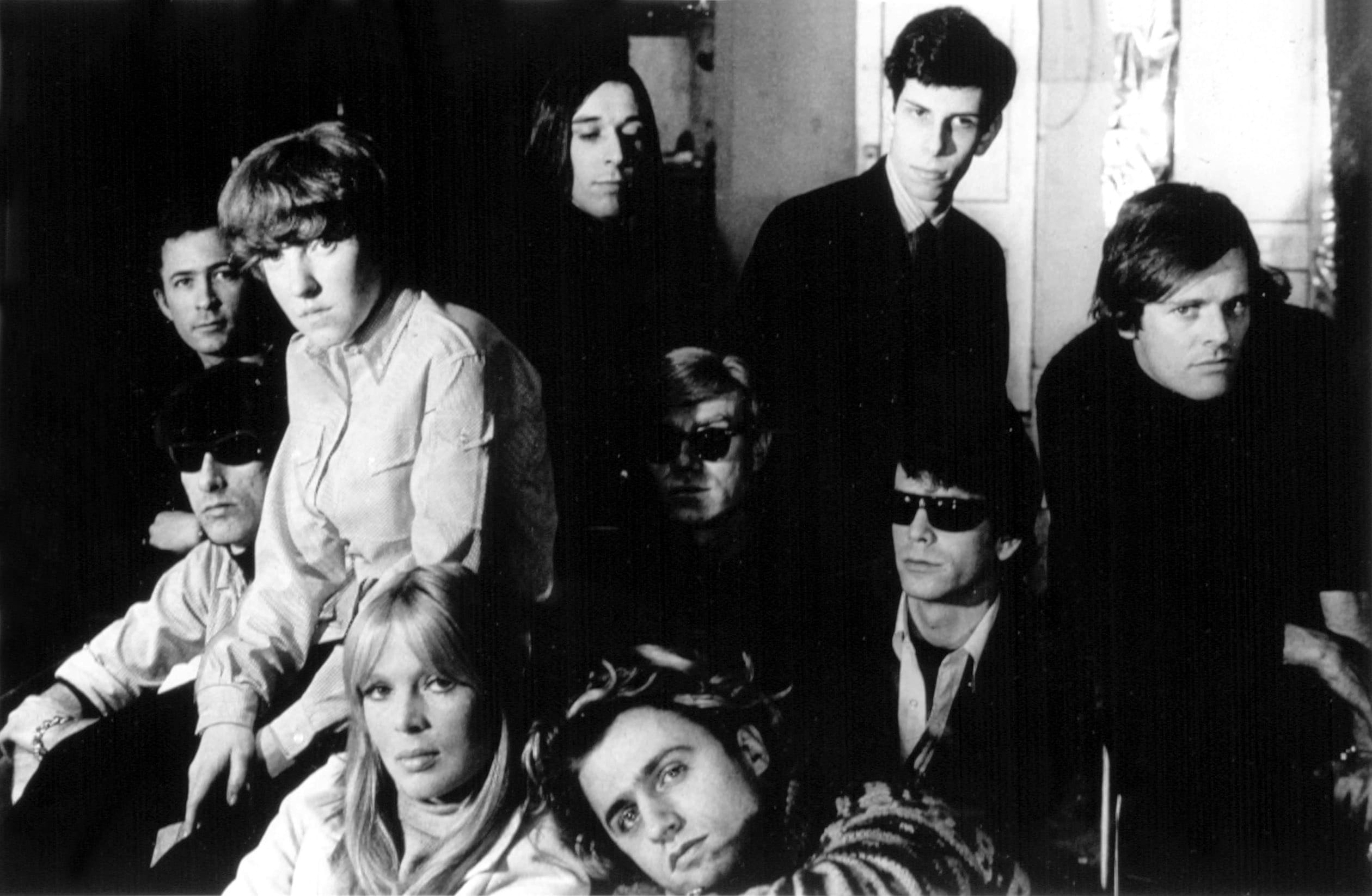 I Velvet Underground nel 1966 con Andy Warhol, Nico, Paul Morrisey e Gerard Melanga 