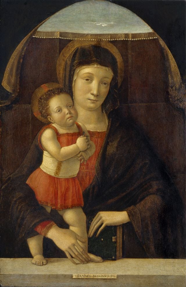 Giovanni Bellini. Madonna col Bambino, 1455. Tempera su tavola, 50 x 32 cm. Musei Civici, Pavia