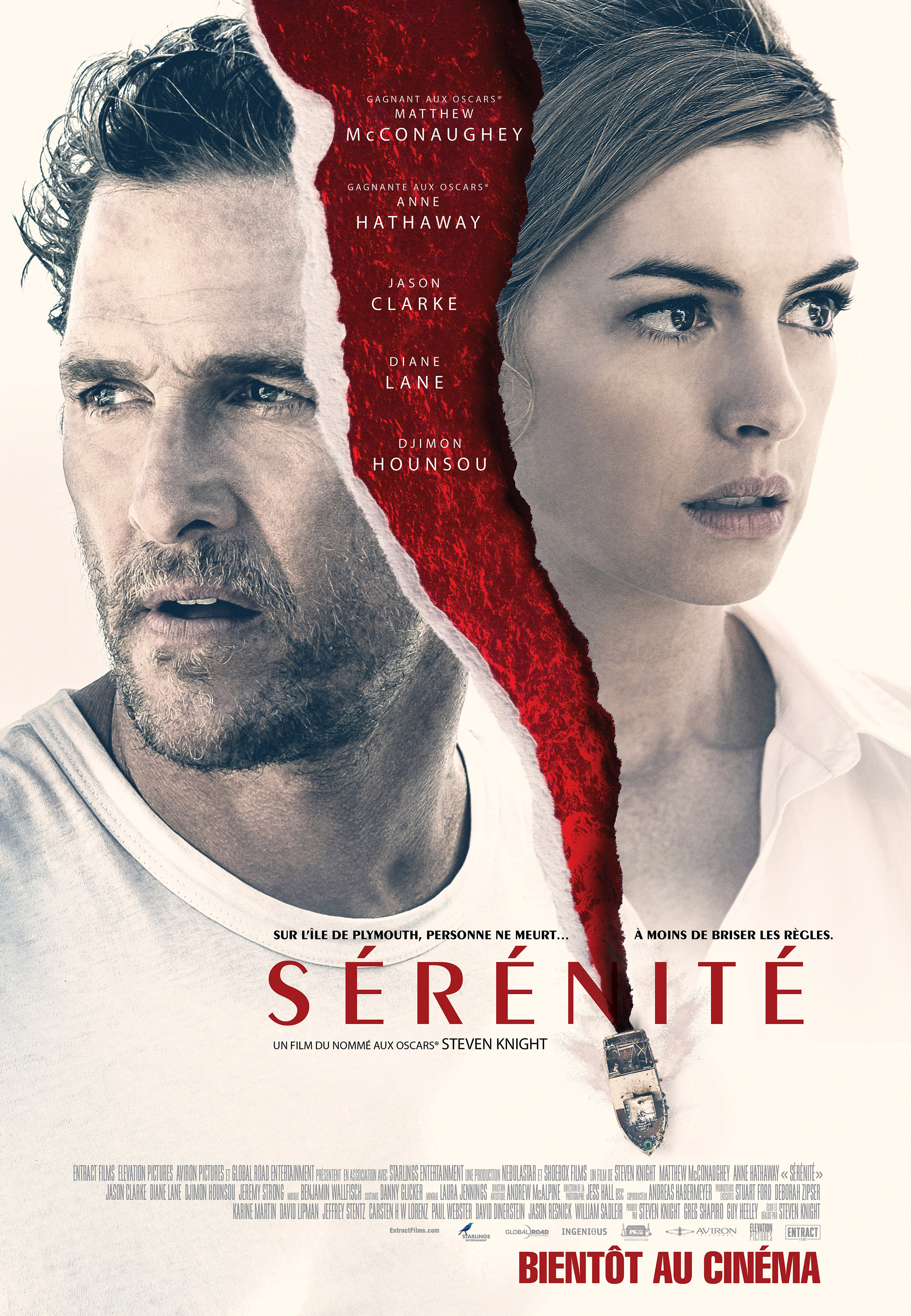 Locandina francese di Serenity del 2019