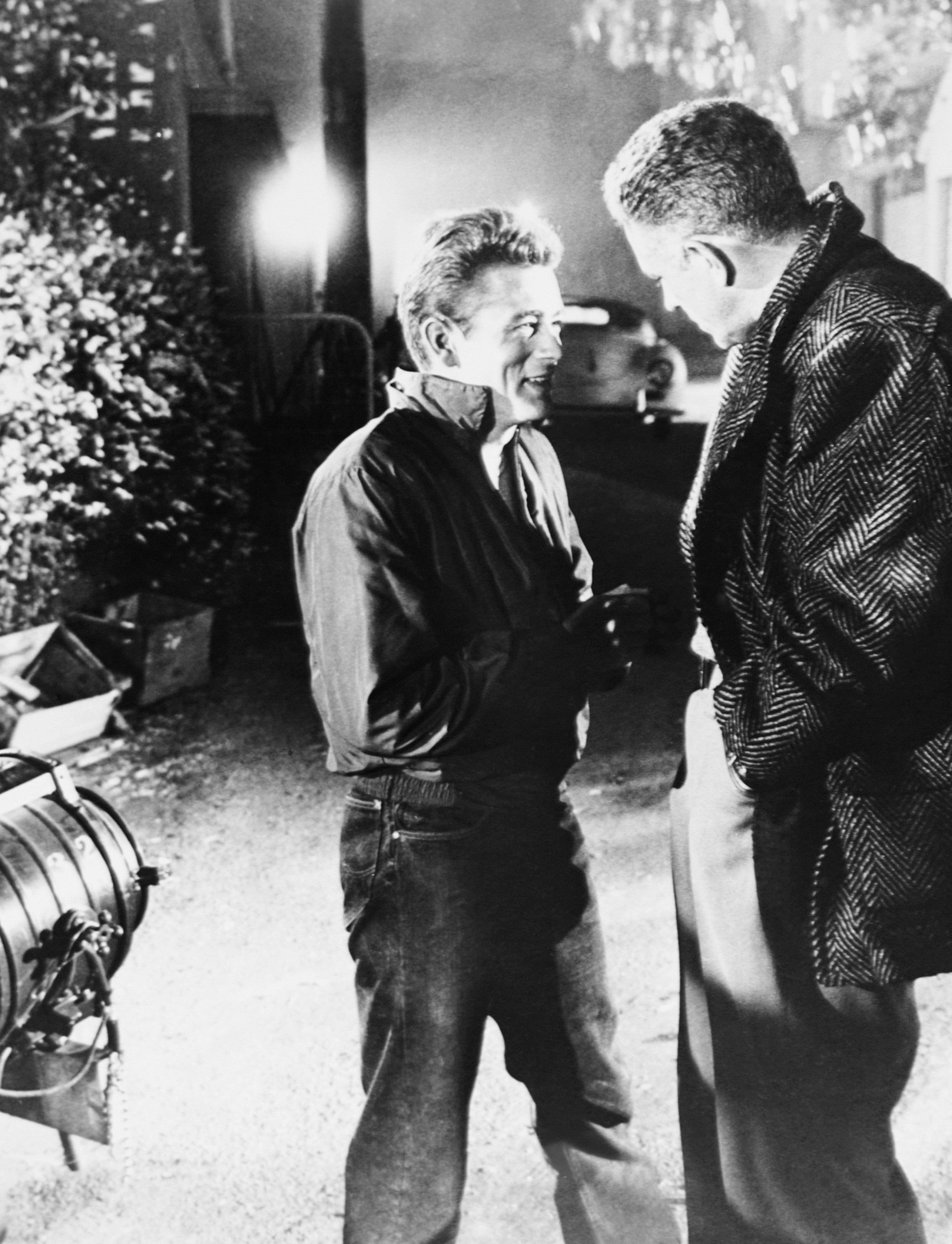 Con Nicholas Ray nel 1955