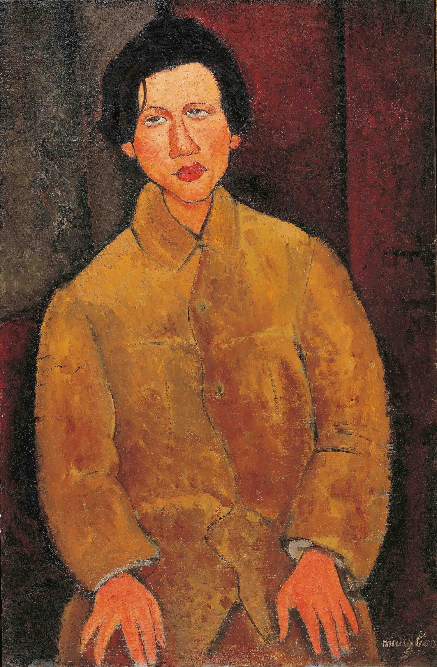 Amedeo Modigliani (Livorno,1884 - Paris, 1920). Chaïm Soutine, 1916. Olio su tela, 100 x 65 cm. Collezione Jonas Netter