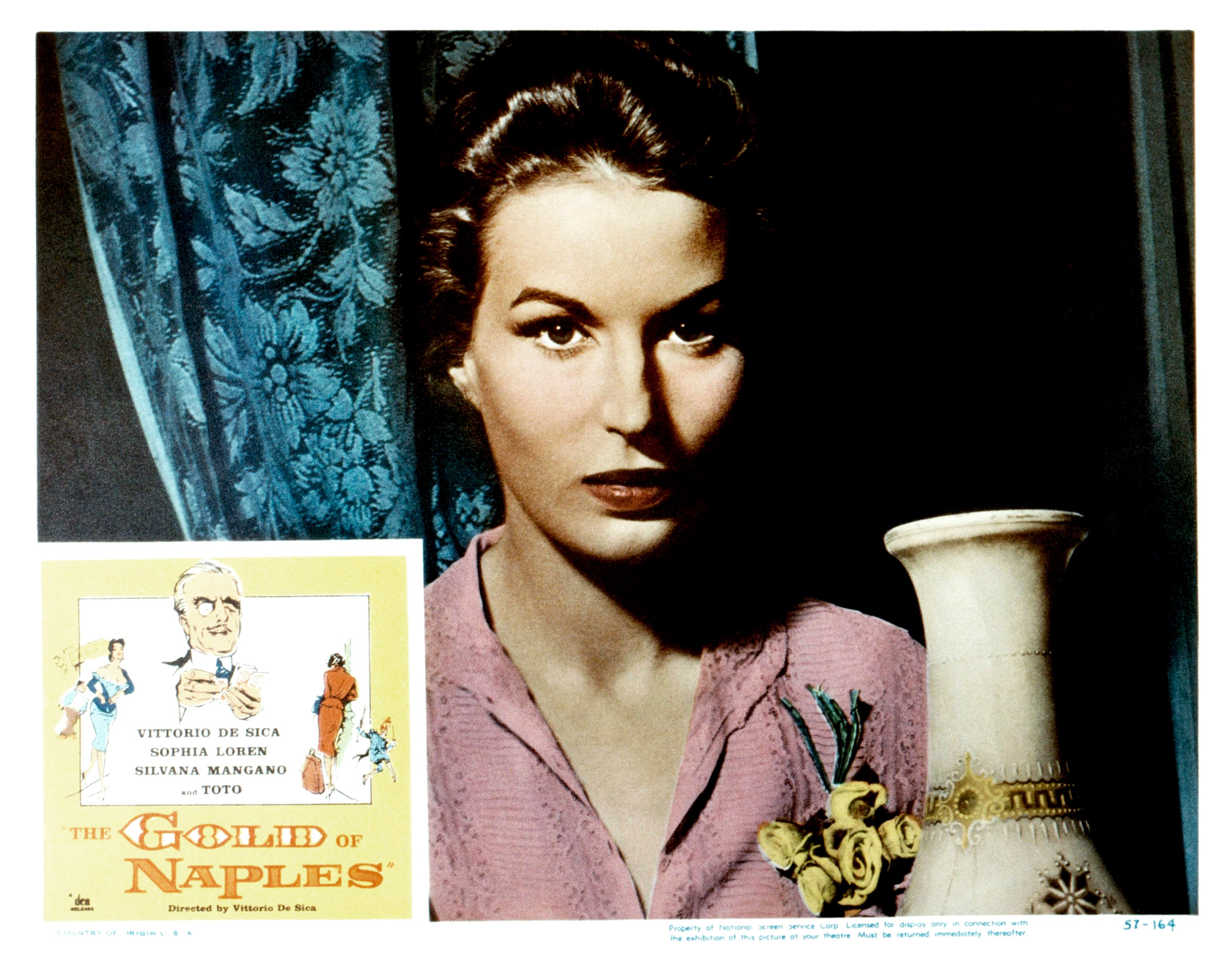 Locandina inglese del film L'oro di Napoli di Vittorio De Sica 1954