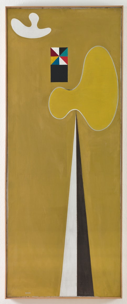 Bruno Munari (Milano, 1907 - 1998). Otto colori in un quadrato, 1933. Olio e tempera su tela, 151 x 60 cm; Dimensioni con cornice 152 x 61,5 x 3 cm. Mart, Museo di arte moderna e contemporanea di Trento e Rovereto.