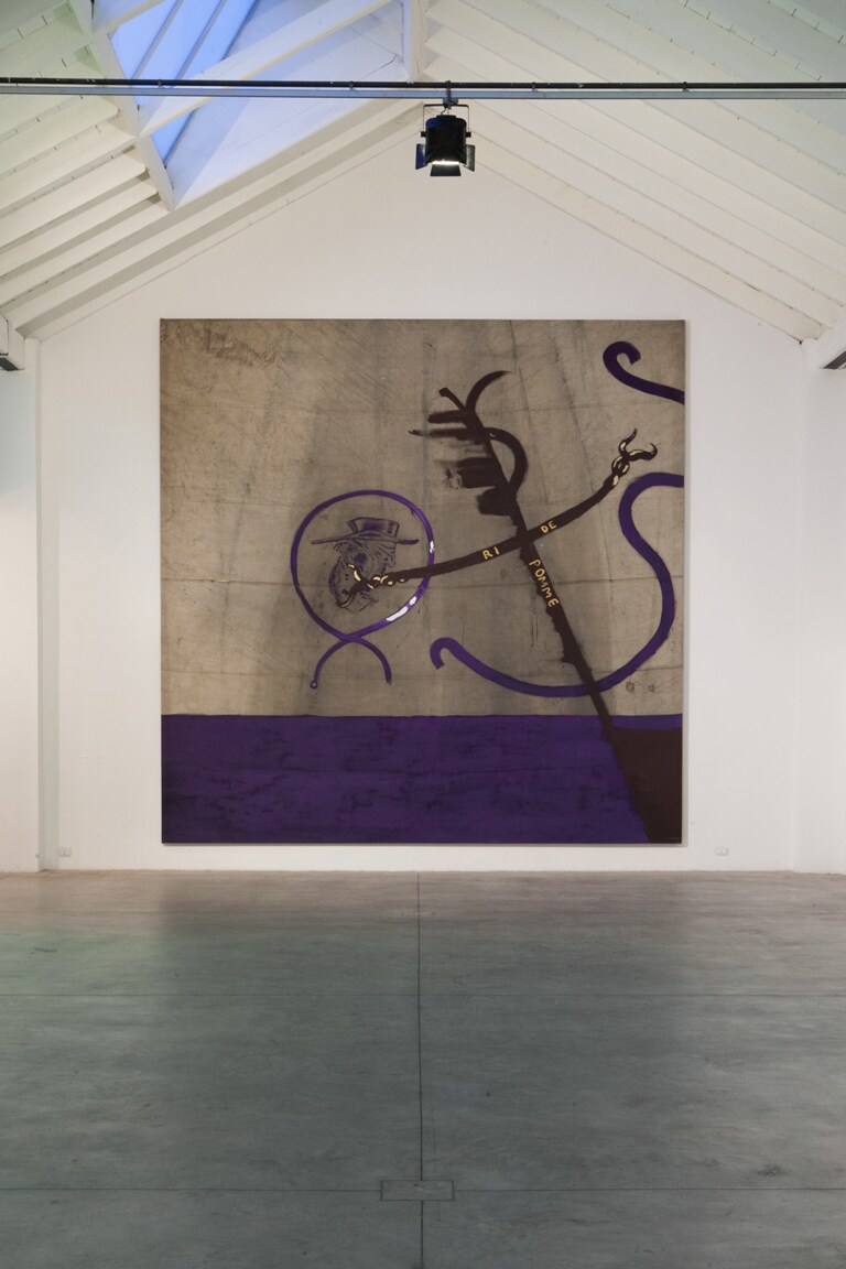 Julian Schnabel, "Ri de Pomme", 1988. Olio e gesso su telone, 488 x 488 cm.