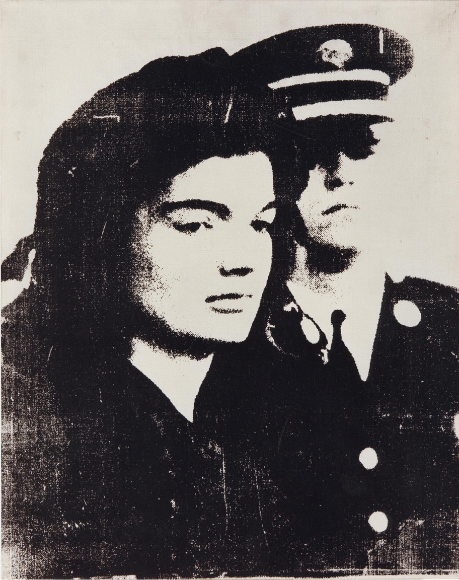 Andy Warhol, "Jacqueline", 1964. Acrilico su tela, 50 x 40,5 x 2 cm Comodato dalla collezione di Alessandro Grassi.