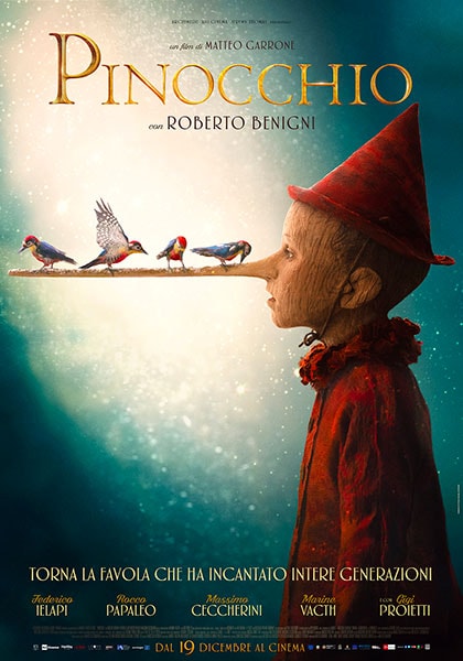 La locandina del Pinocchio di Matteo Garrone 