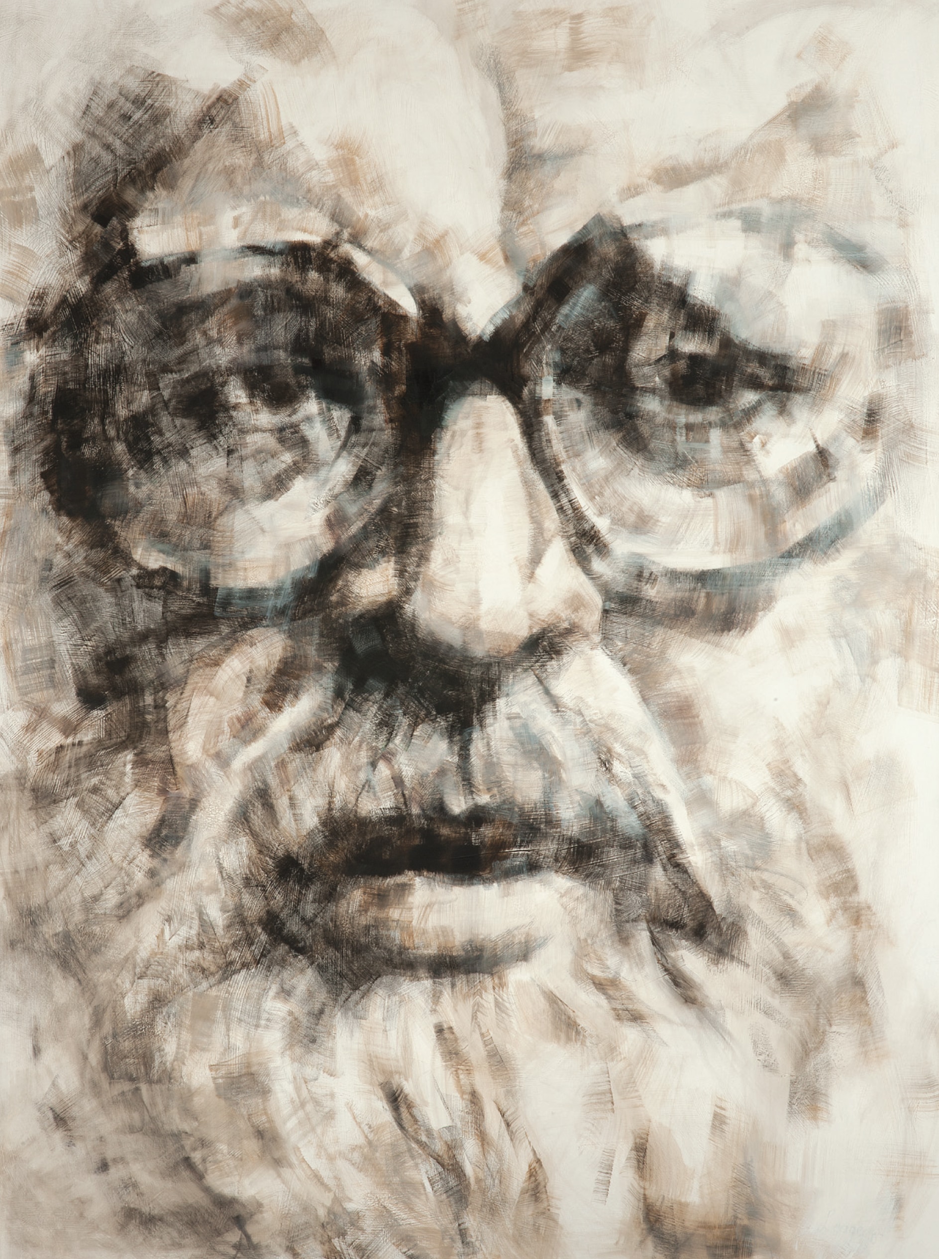 Ritratto di Sergio Leone dipinto dalla figlia Francesca