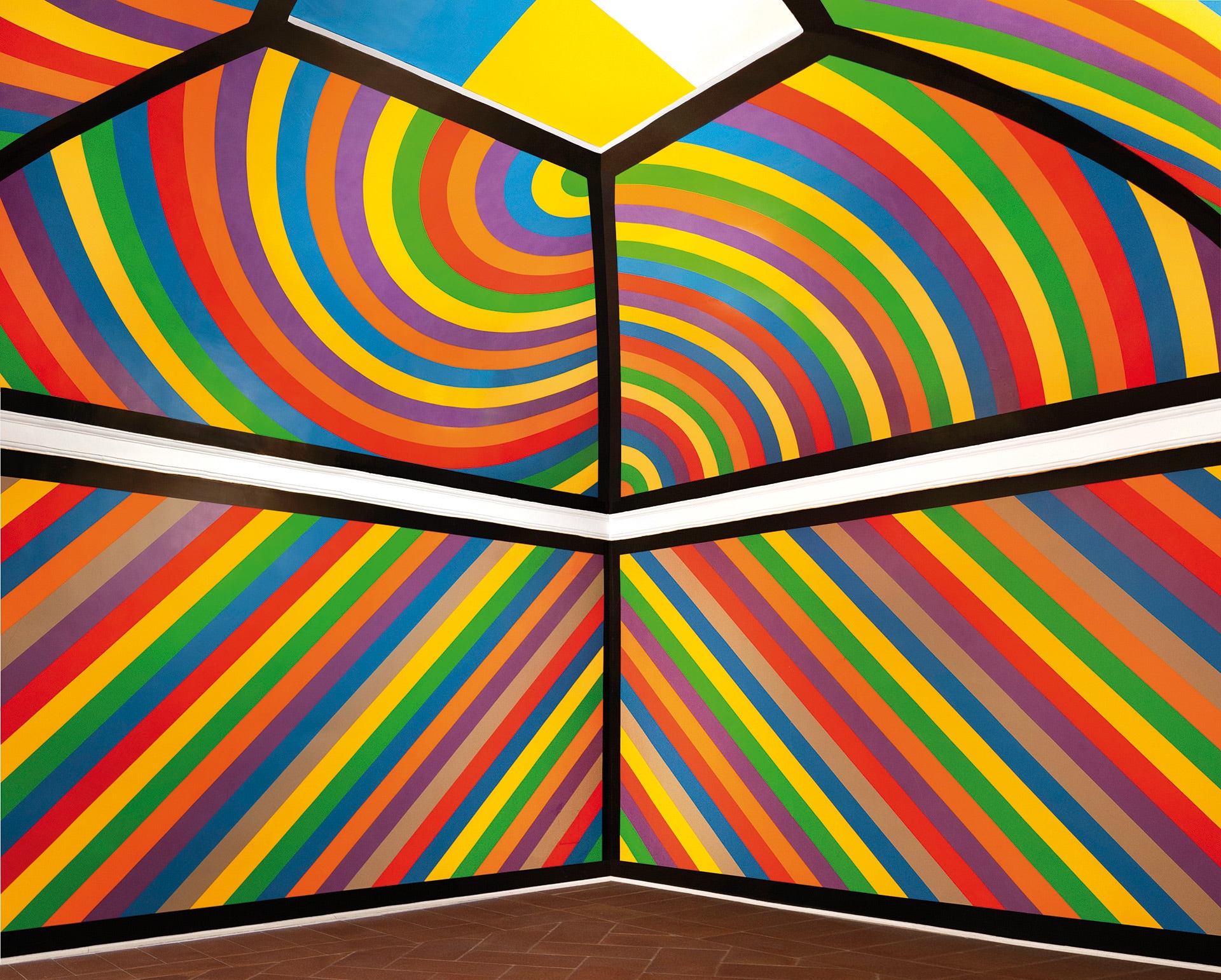 Sol LeWitt, Bands of color, n.951, 2000 acrilico su muro