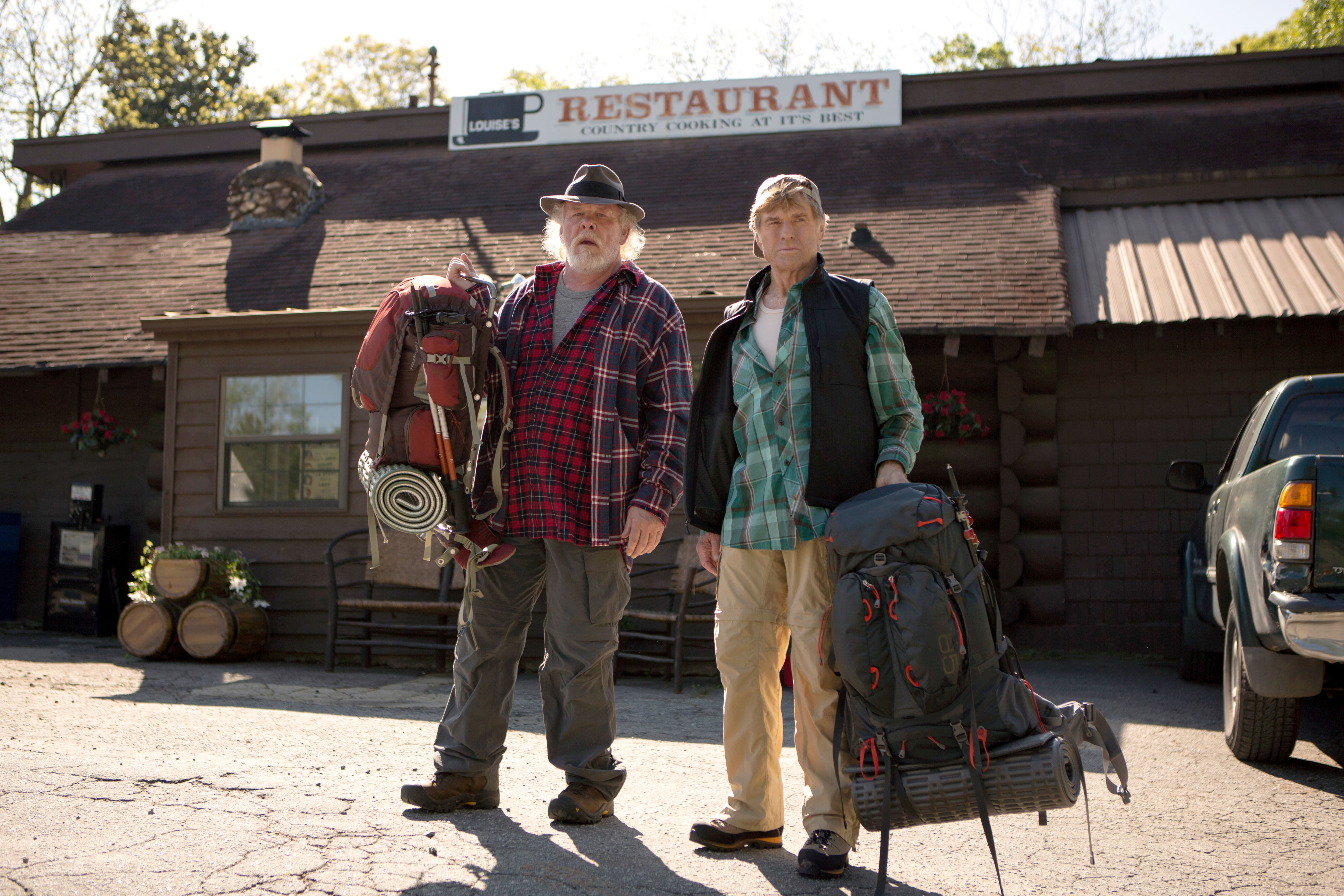 Nick Nolte e Robert Redford nel film del 2015 A spasso nel bosco