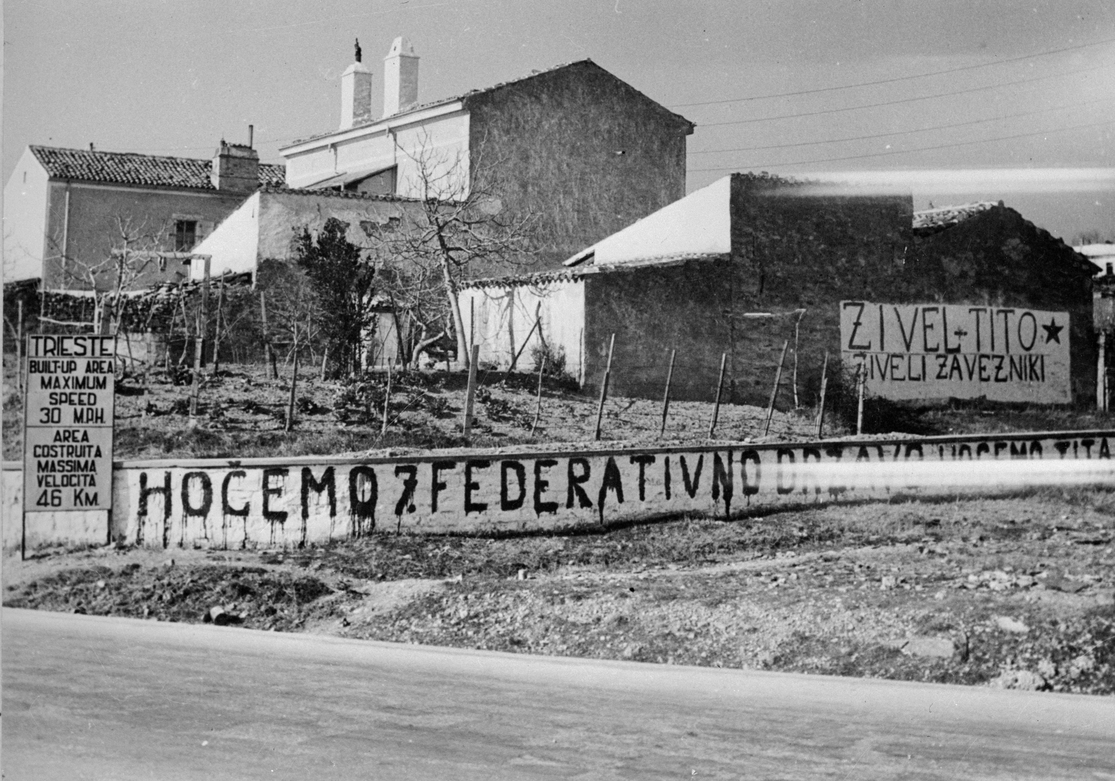 Propaganda a favore di Tito a Trieste.