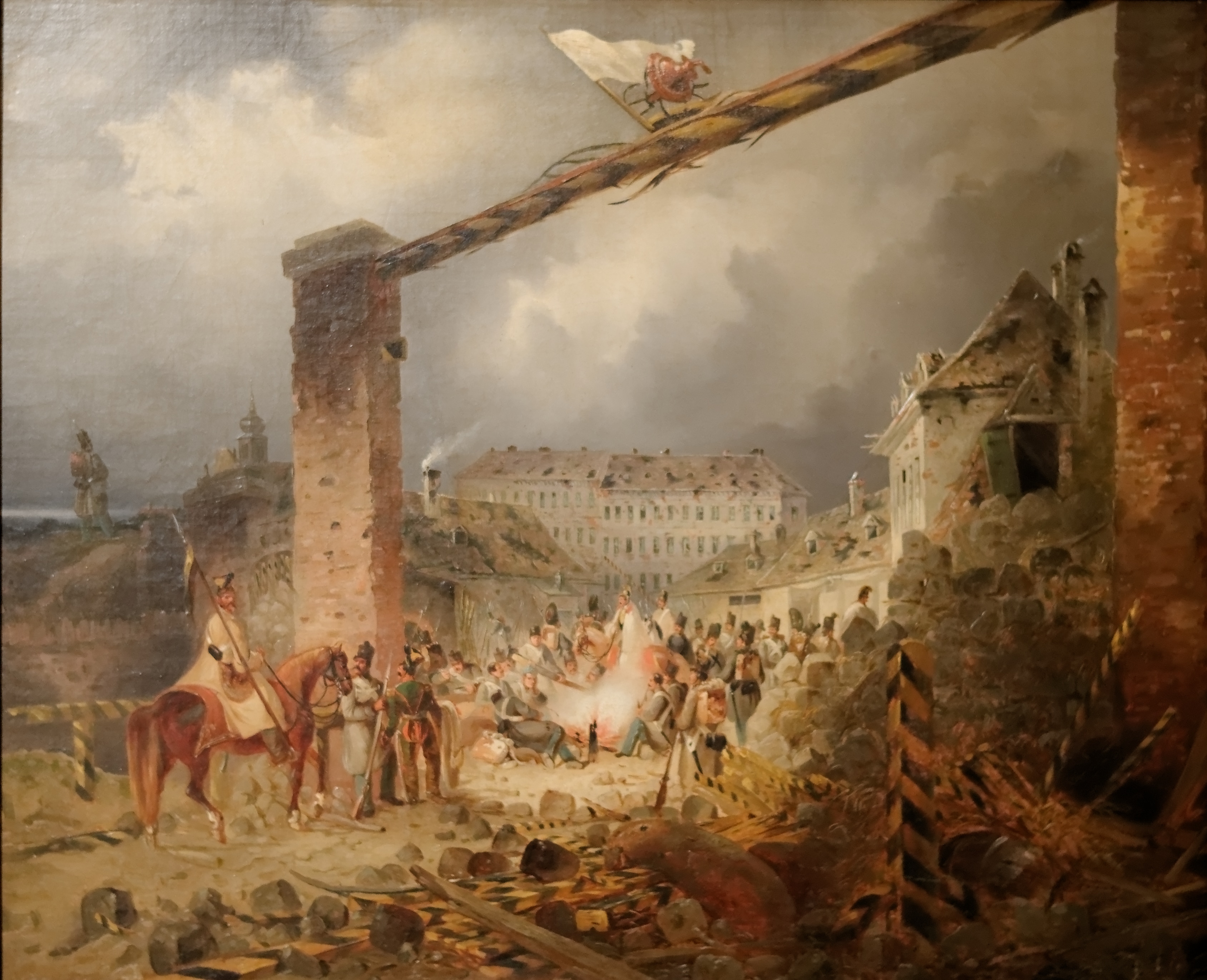 La rivolta di Vienna del 13 marzo 1848. Metternich, uno dei principali bersagli della protesta, rassegna le dimissioni e fugge